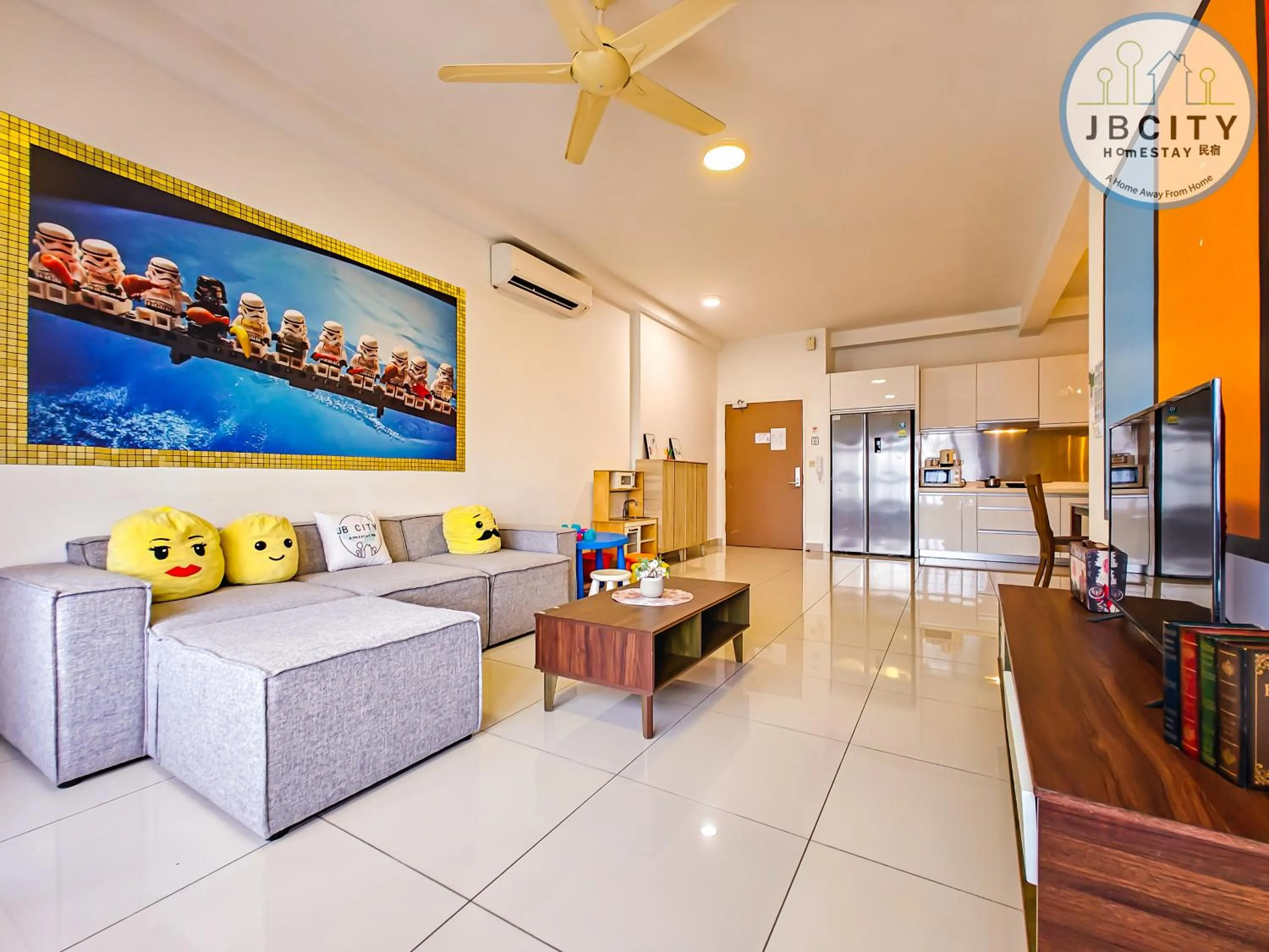 TV and multimedia in Pangsapuri Meridian by RR JBcity