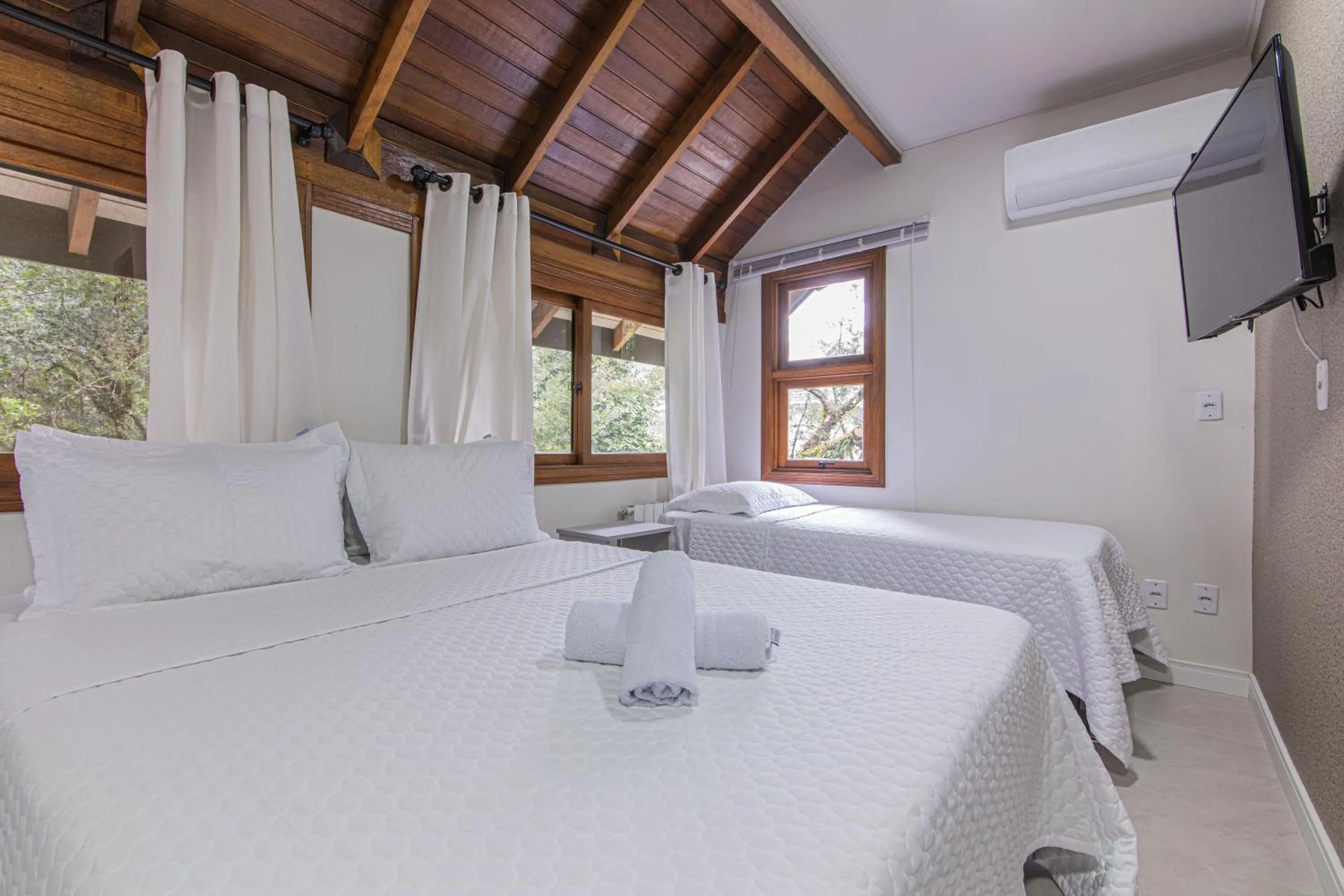 Bed in Pousada Villa Verde
