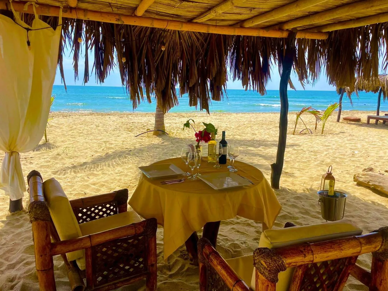 Beach in Bamboo Lodge