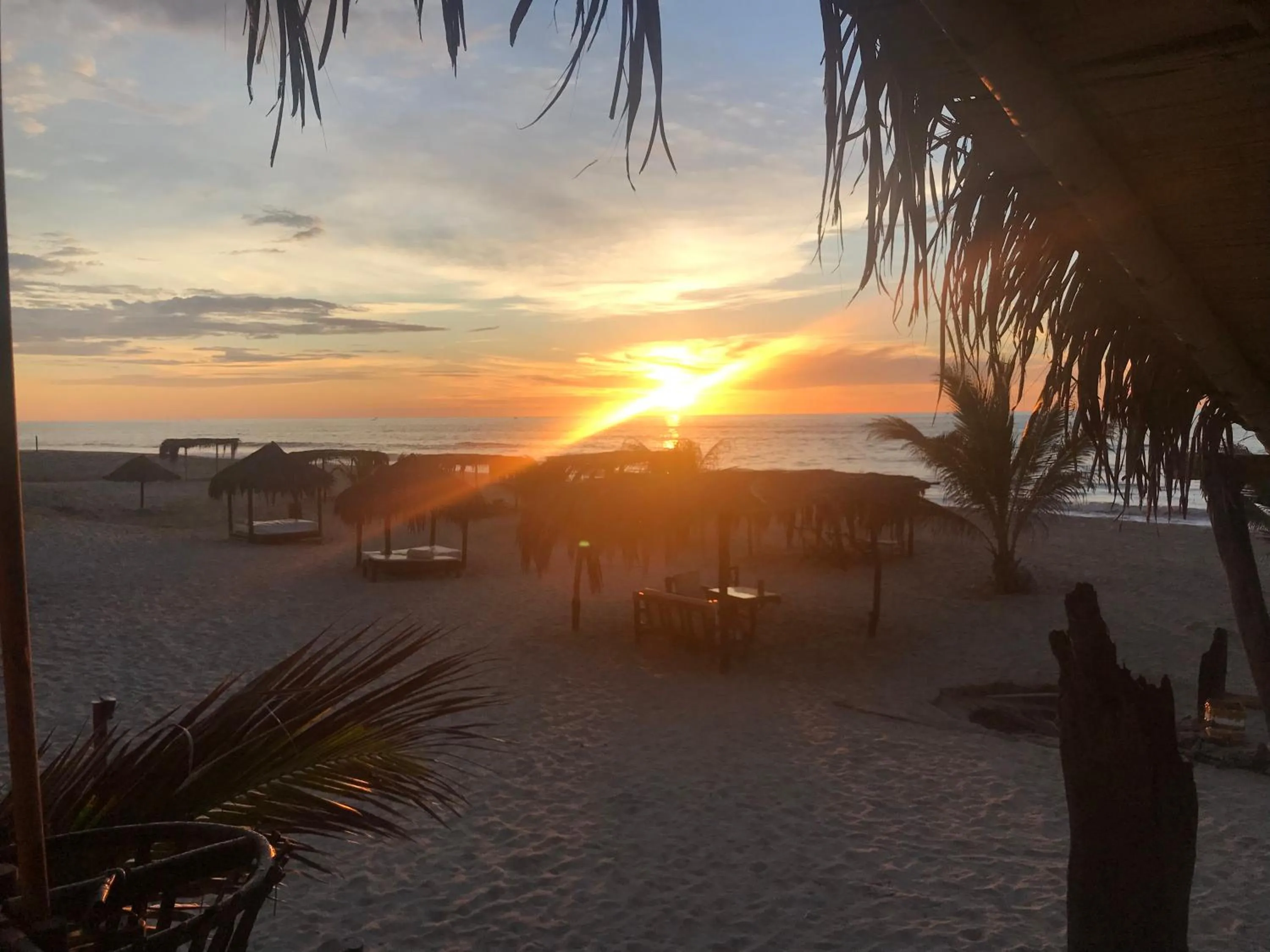 Sunset in Bamboo Lodge