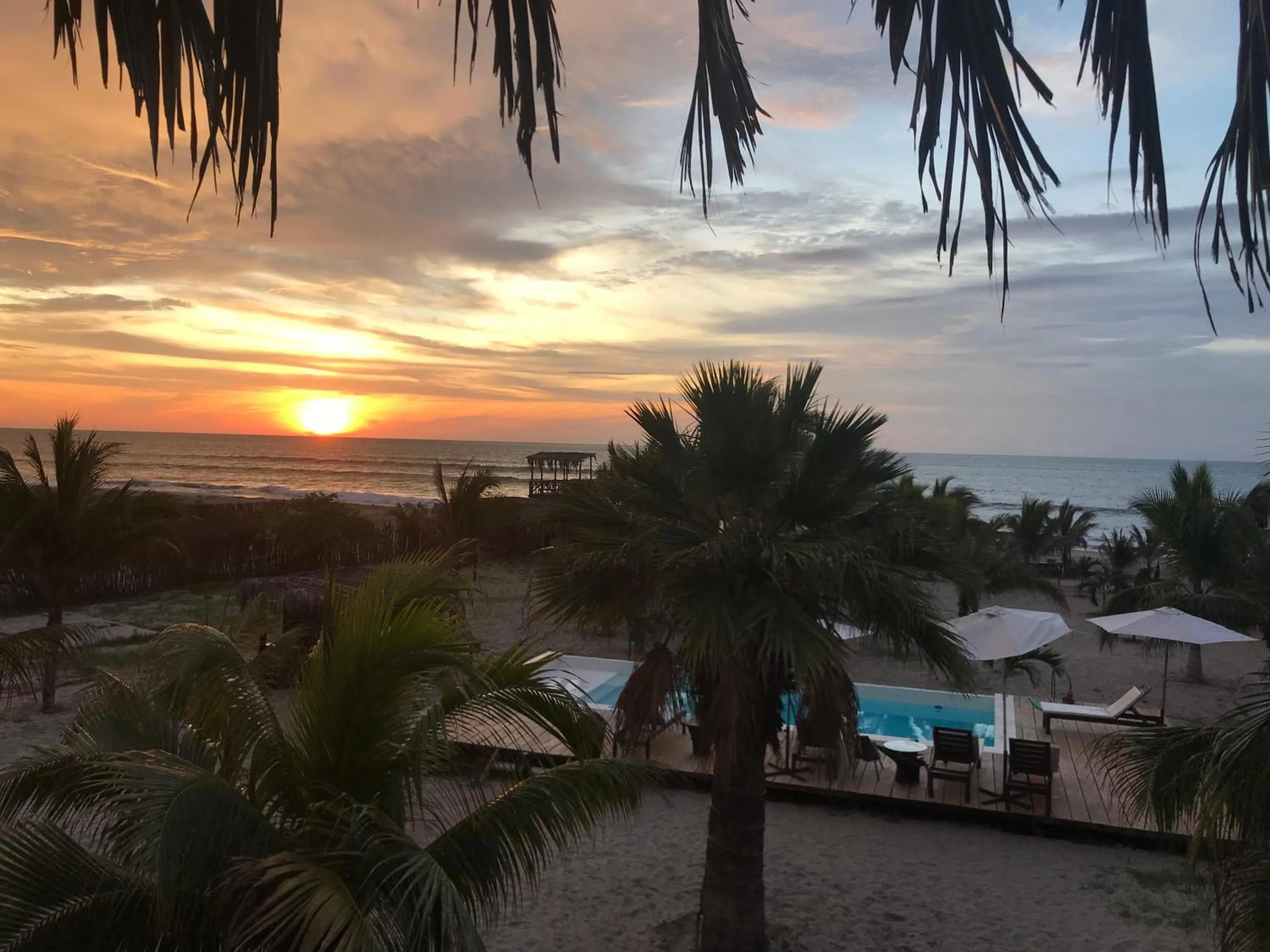 Sunset in Bamboo Lodge