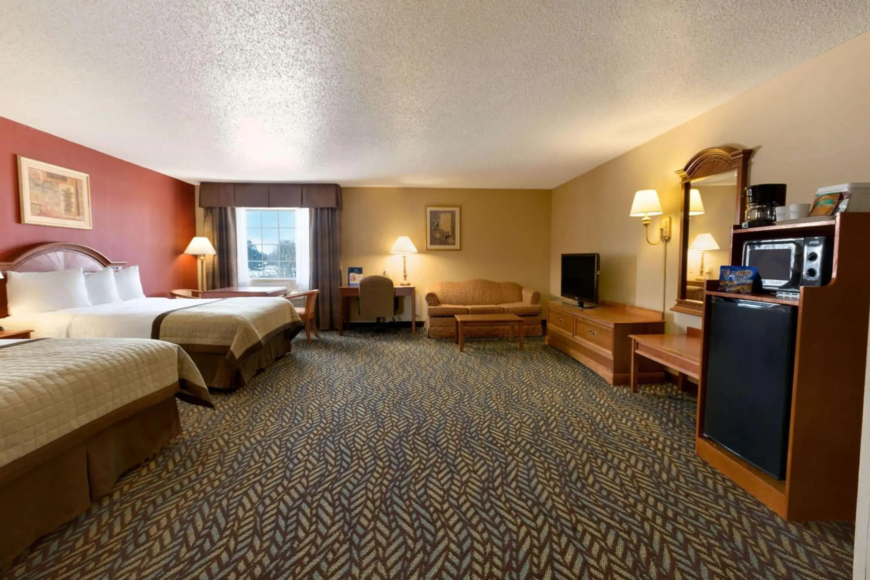 Queen Studio Suite with Two Queen Beds - Non-Smoking in Baymont by Wyndham Oklahoma City Airport Queen Studio Suite with Two Queen Beds - Non-Smoking in Baymont by Wyndham Oklahoma City Airport