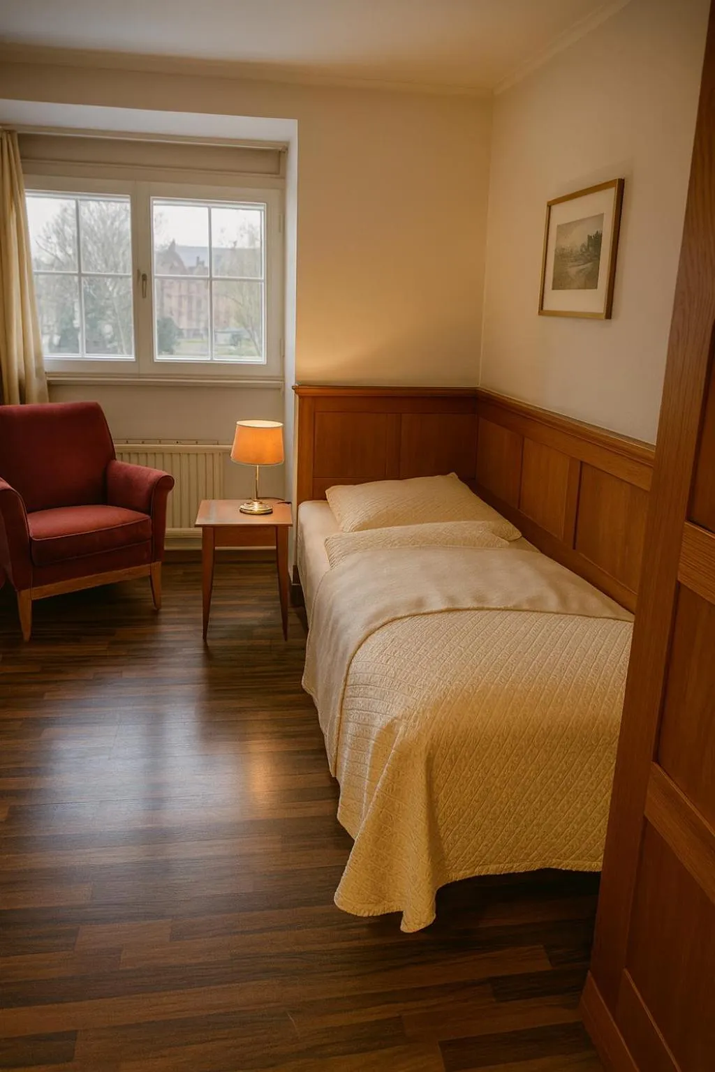 Bed in Hotel Vierseithof Luckenwalde