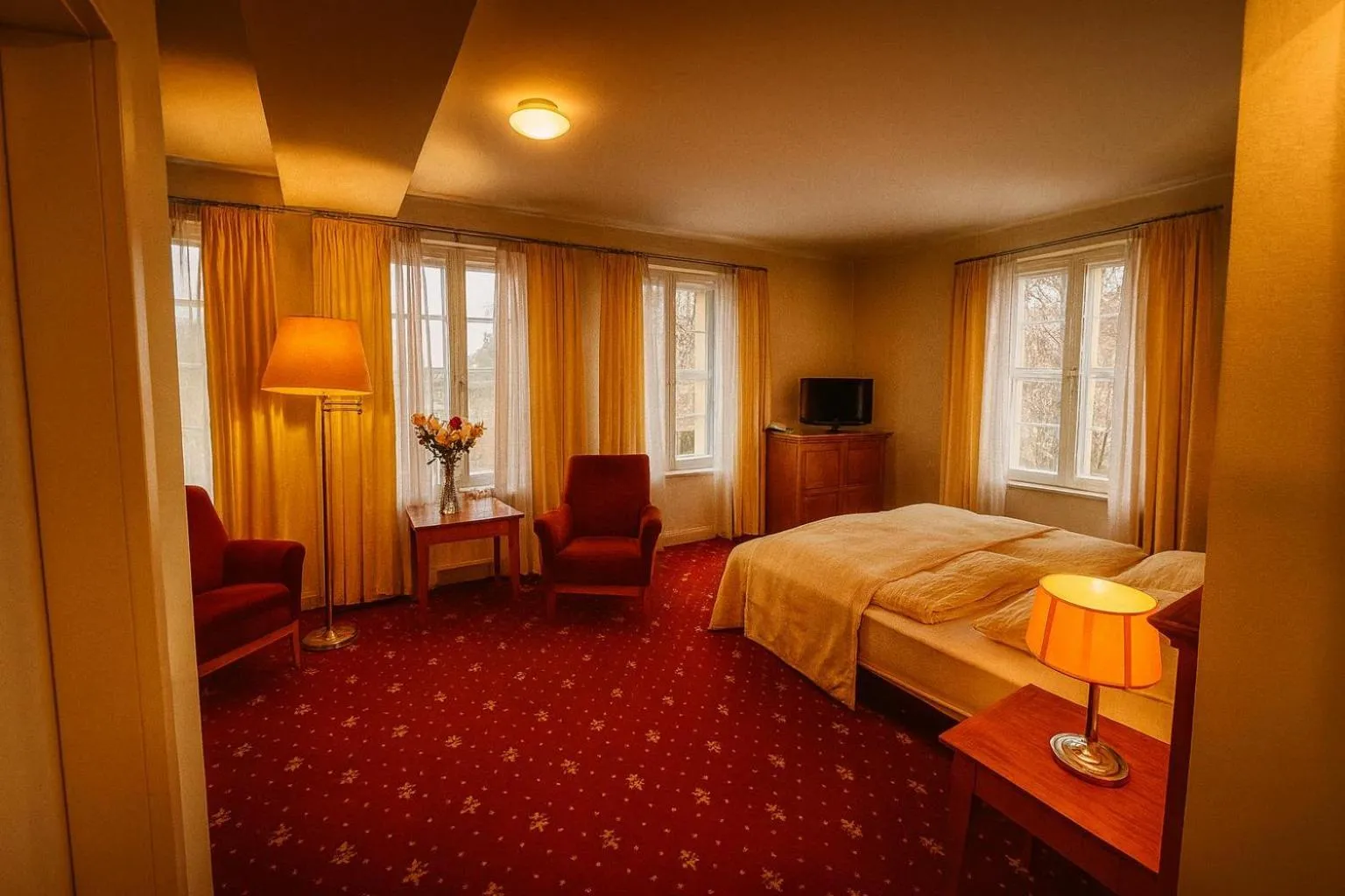 Bed in Hotel Vierseithof Luckenwalde