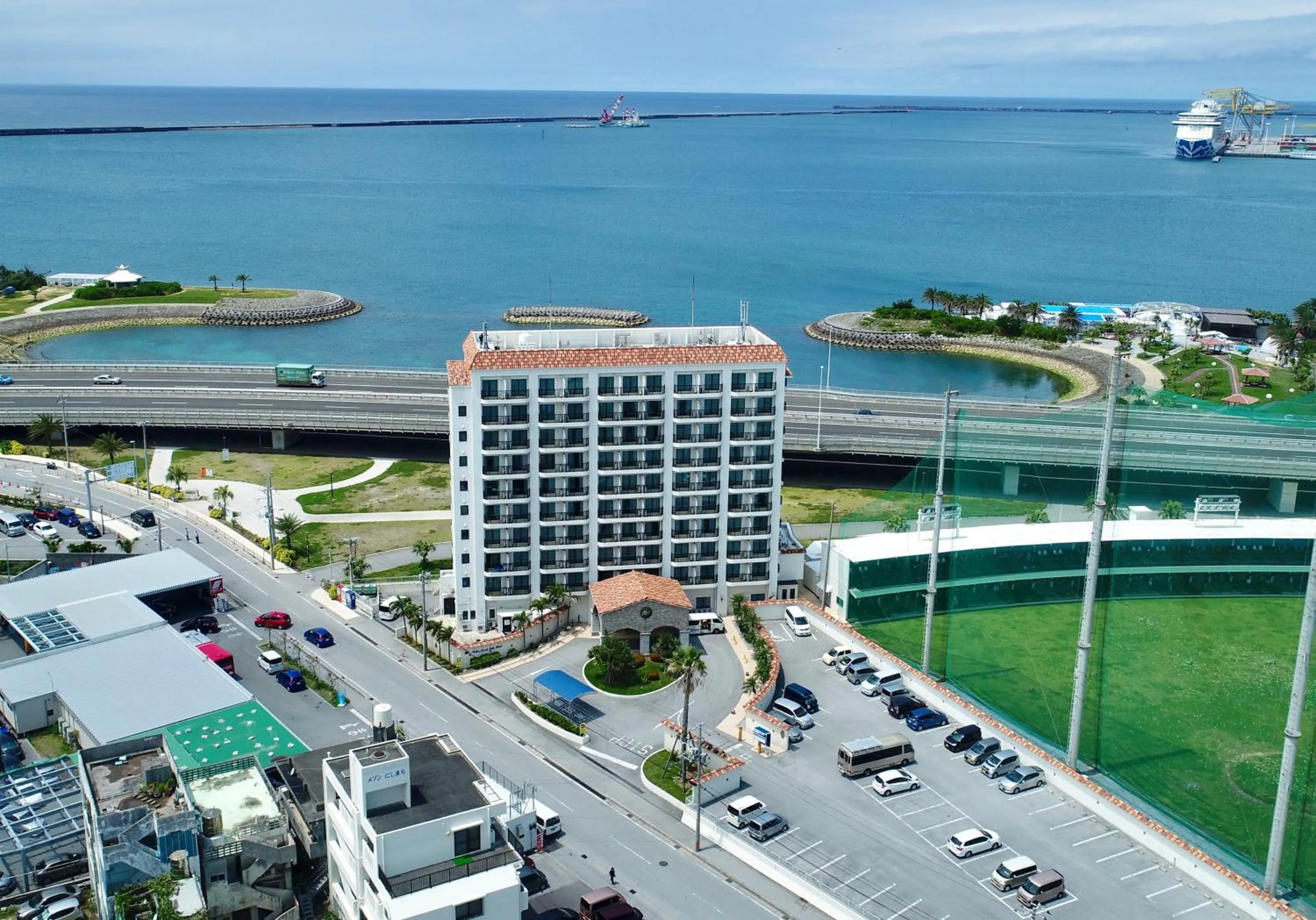 Bird's eye view in Naha Beach Side Hotel