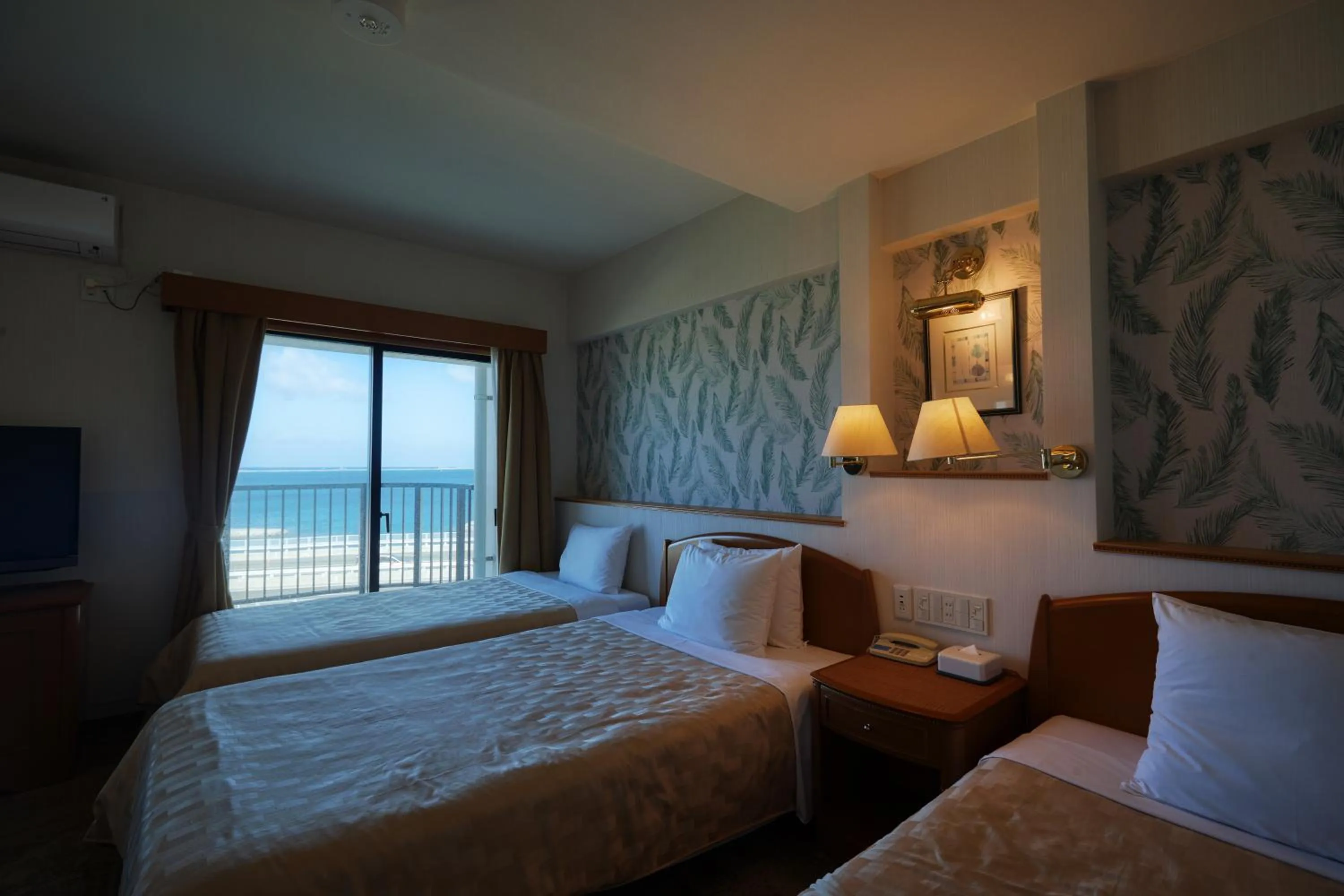 Photo of the whole room, Bed in Naha Beach Side Hotel