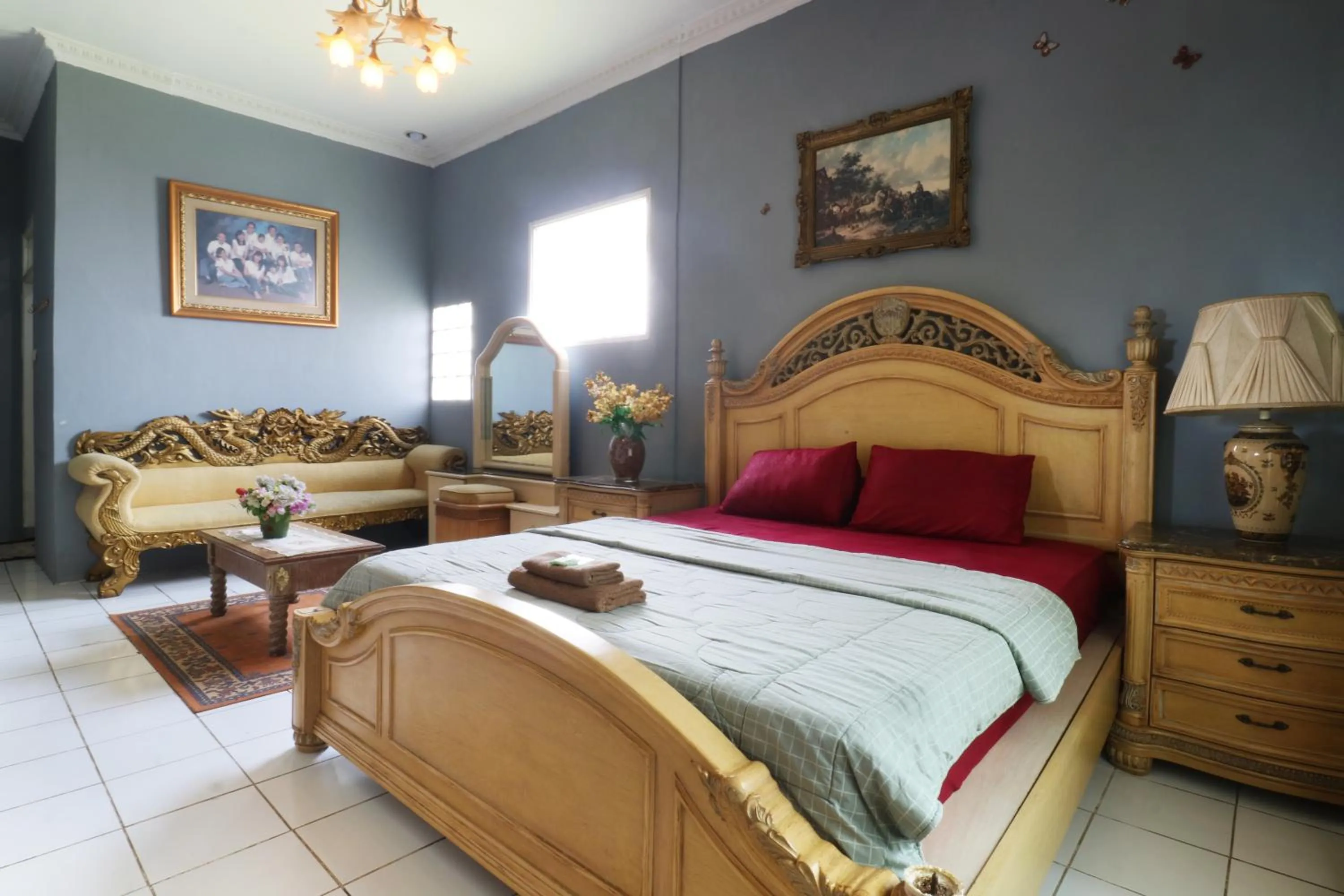 Bedroom, Bed in Villa Sri Manganti