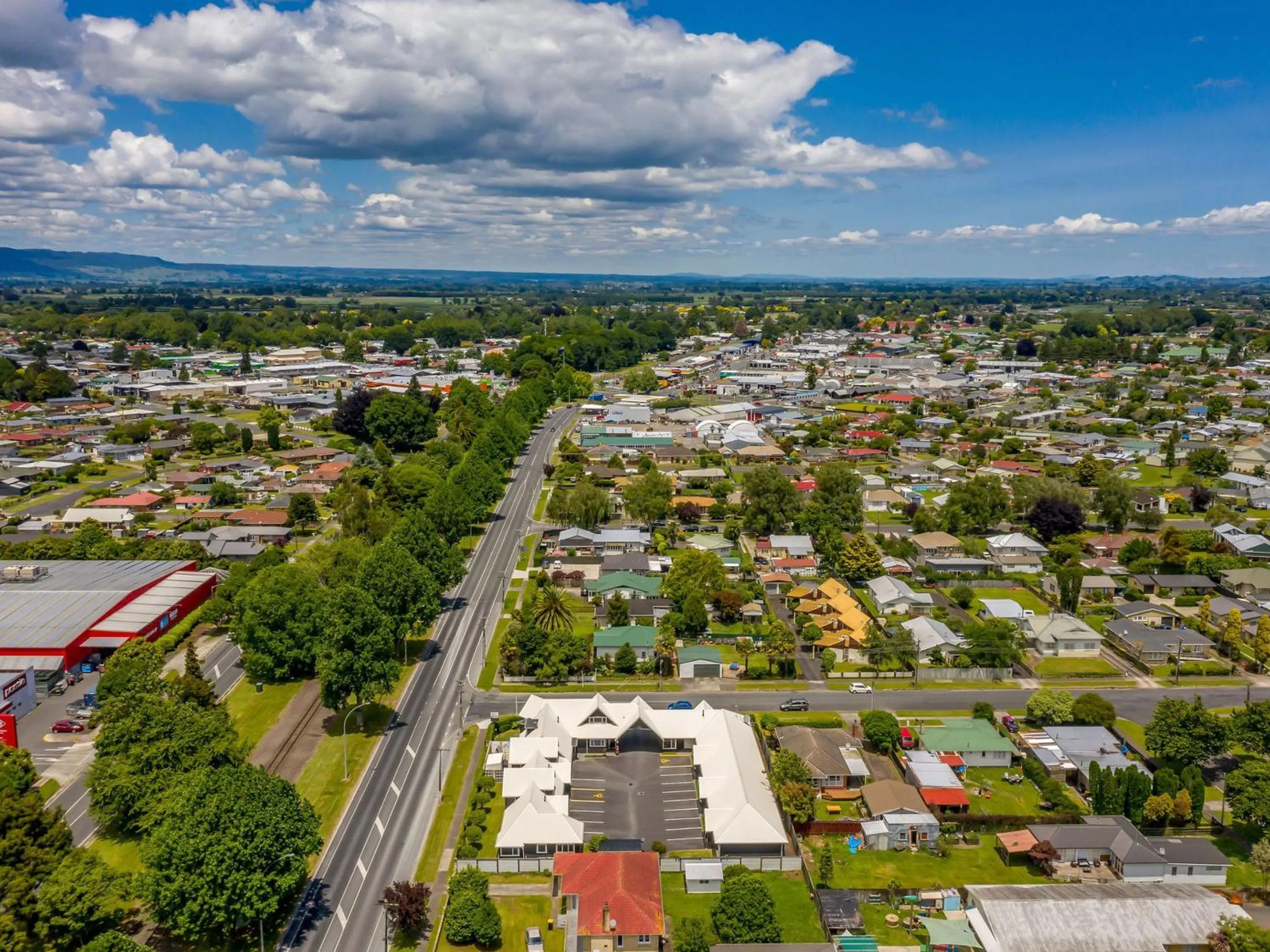Bird's eye view in Matamata Central Motel