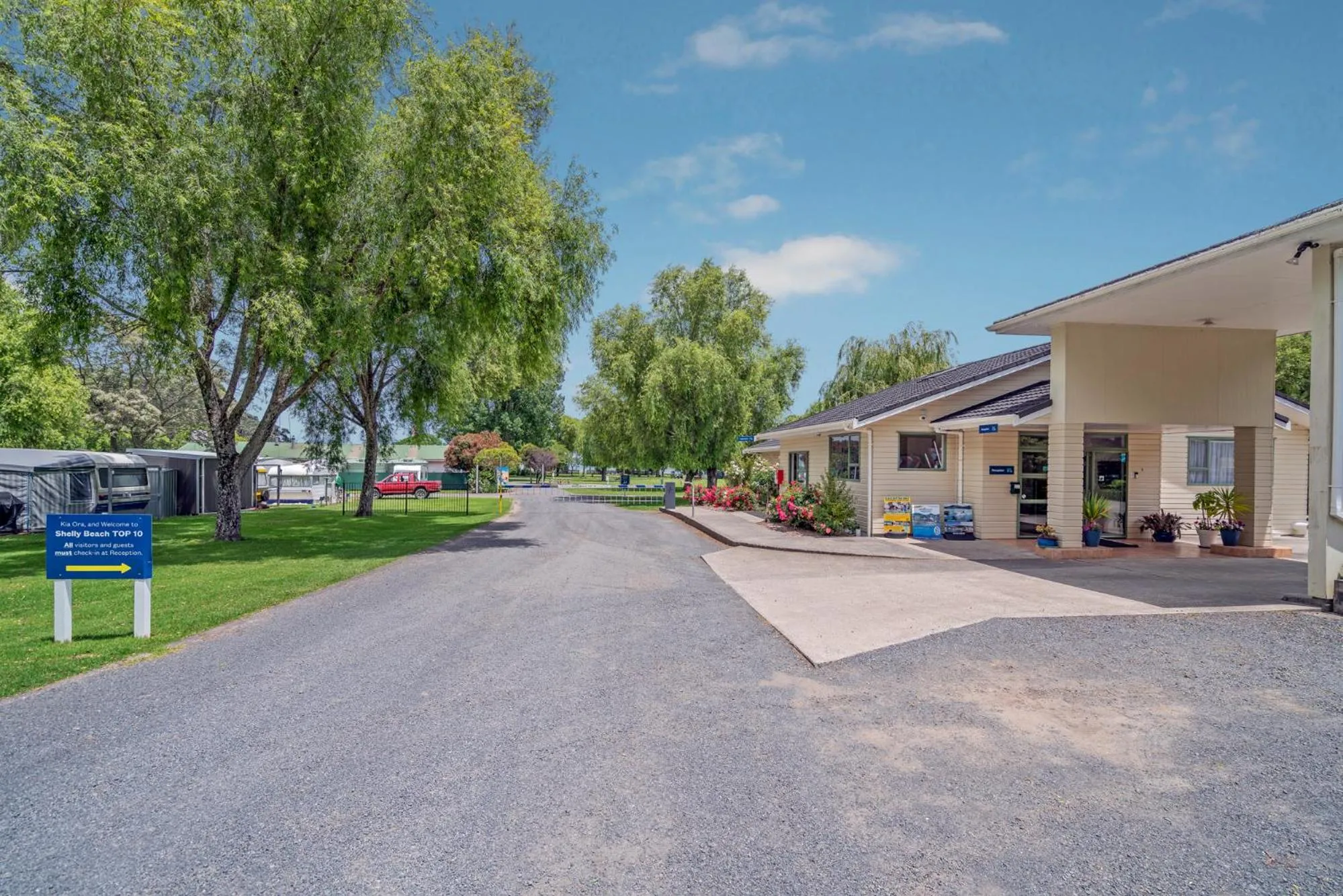 Property building in Coromandel Shelly Beach TOP 10 Holiday Park