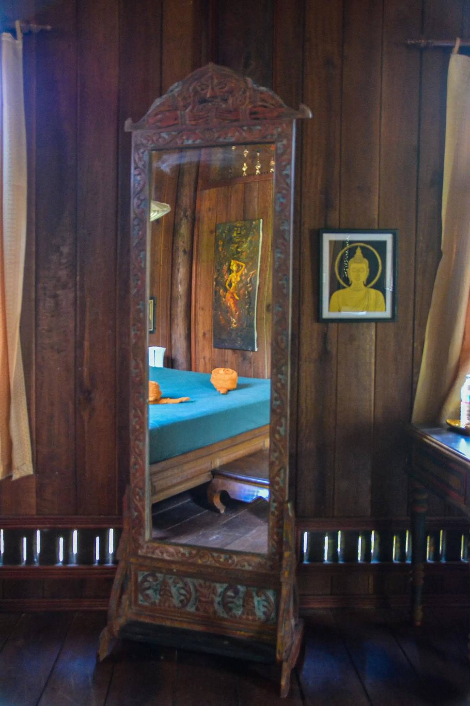 Decorative detail, Bed in Soriyabori Resort