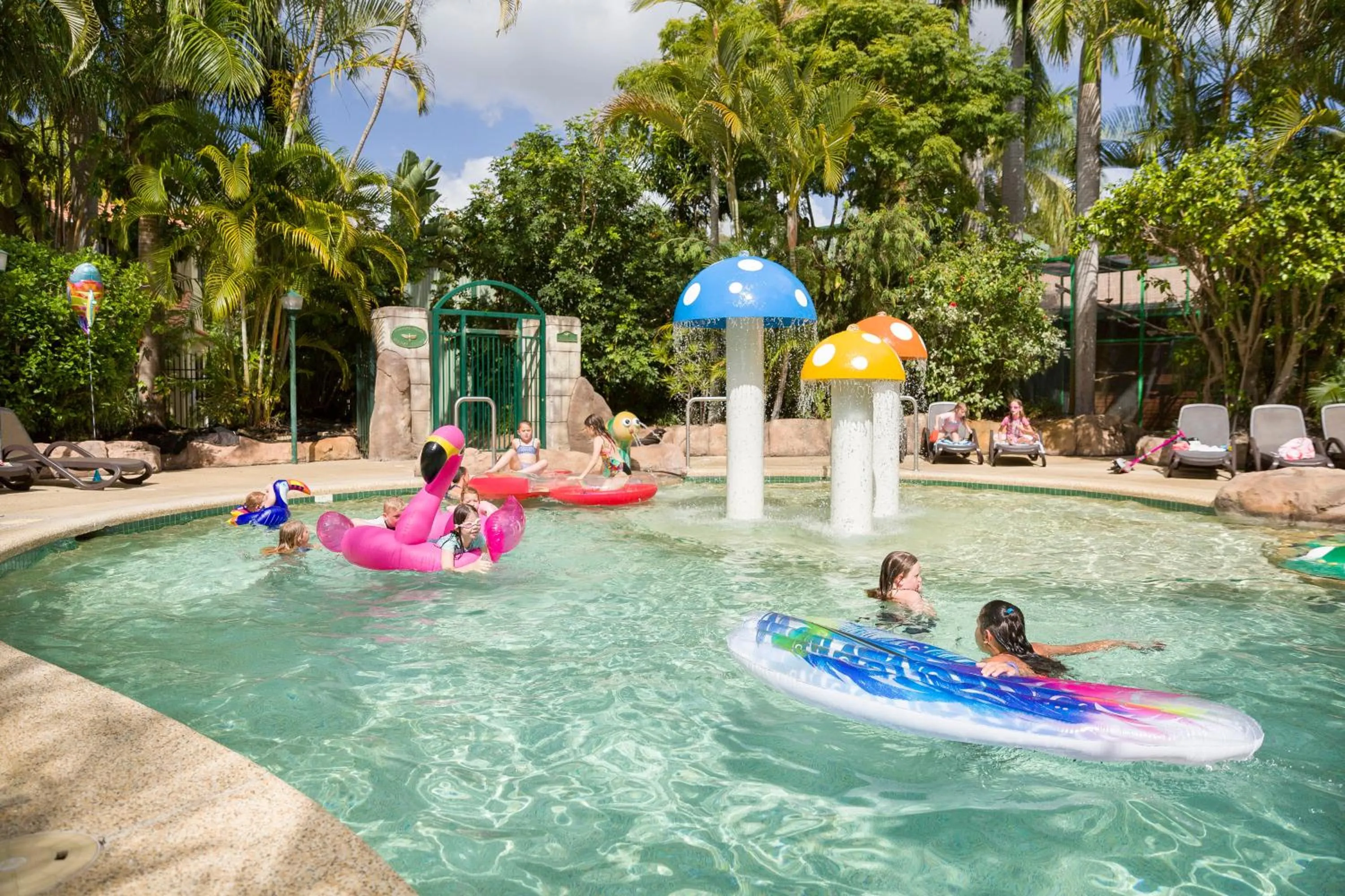 Swimming pool in Ashmore Palms Holiday Village
