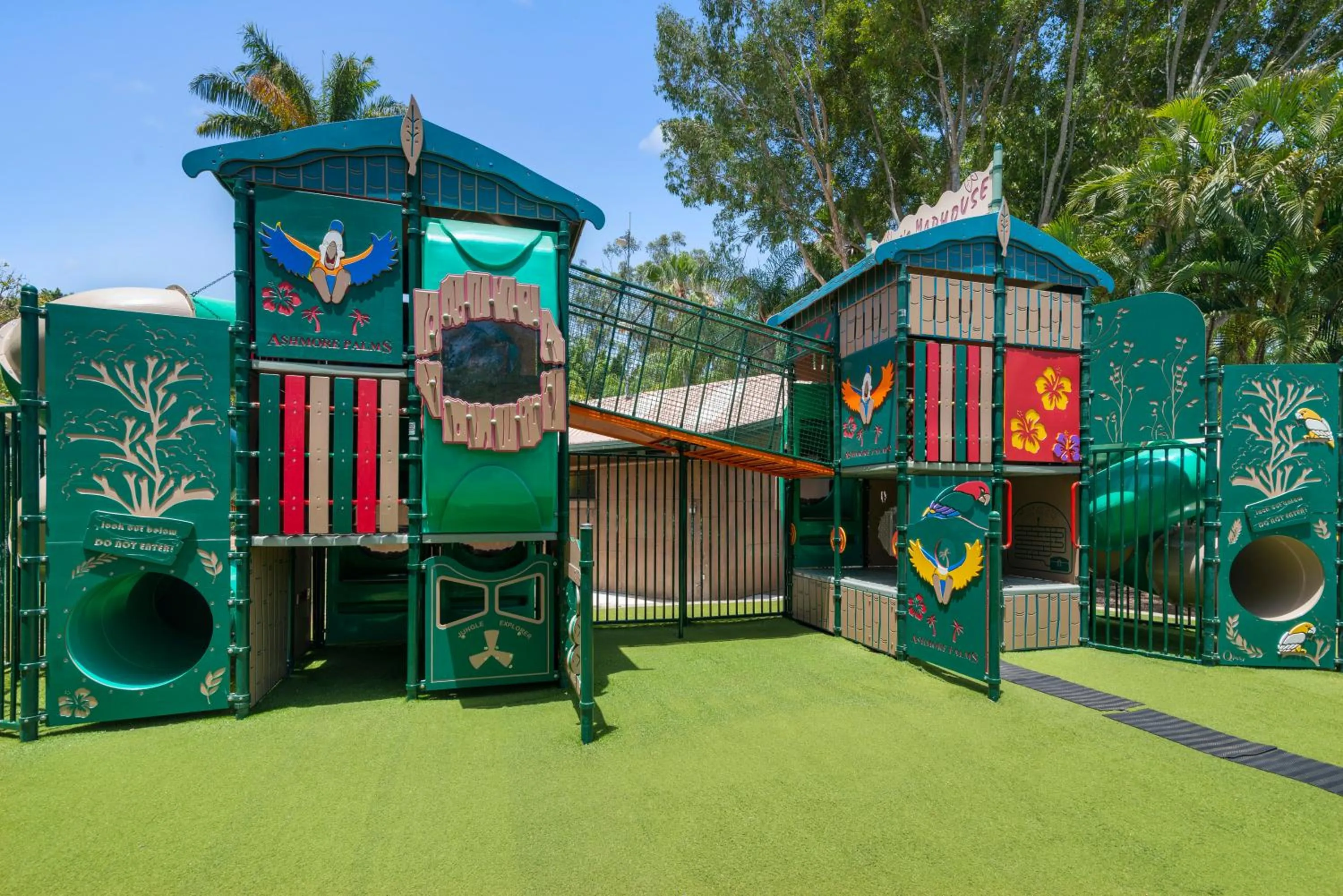 Children play ground in Ashmore Palms Holiday Village