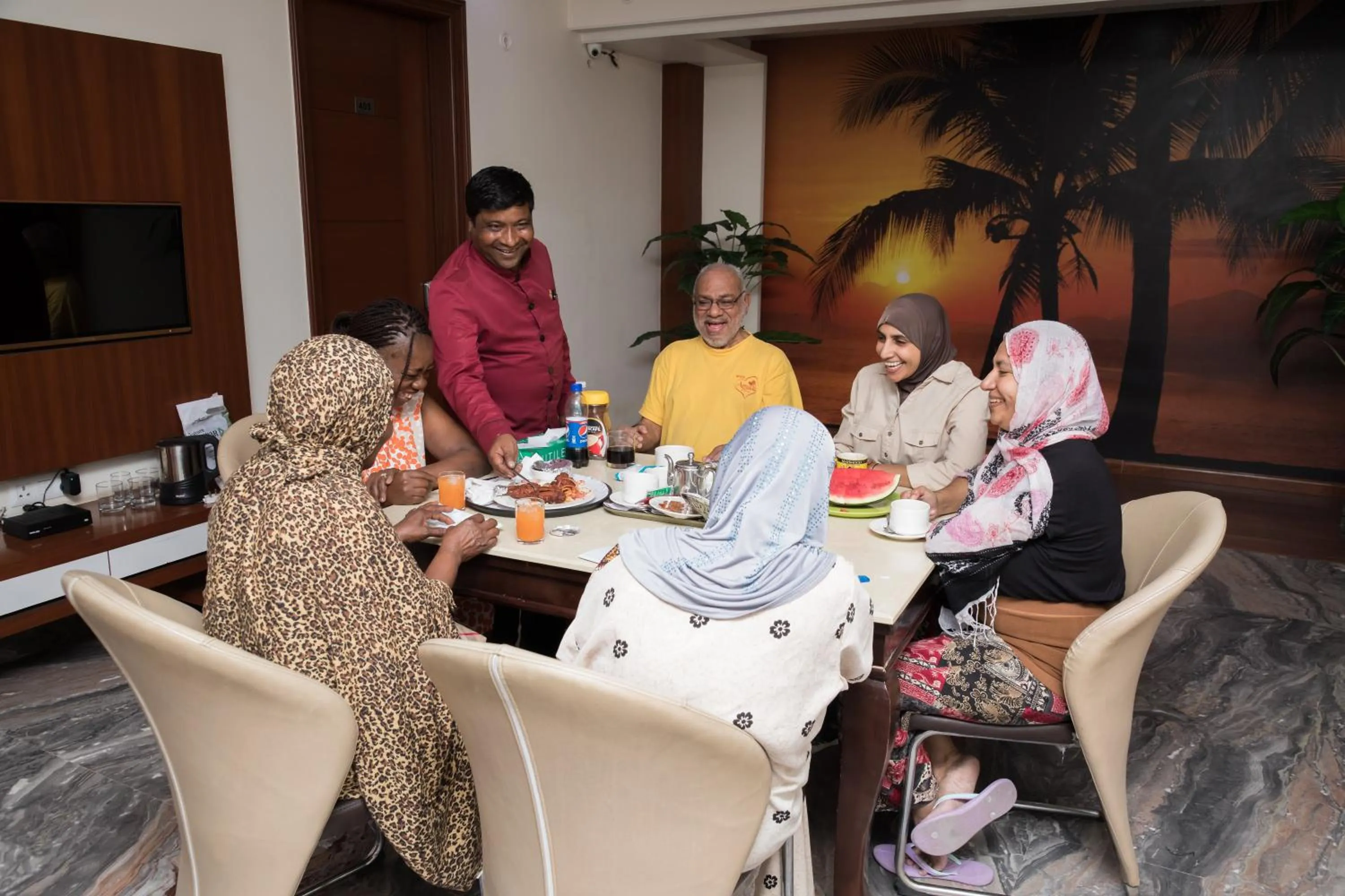 People in SM Palace (Near Apollo Hospital)