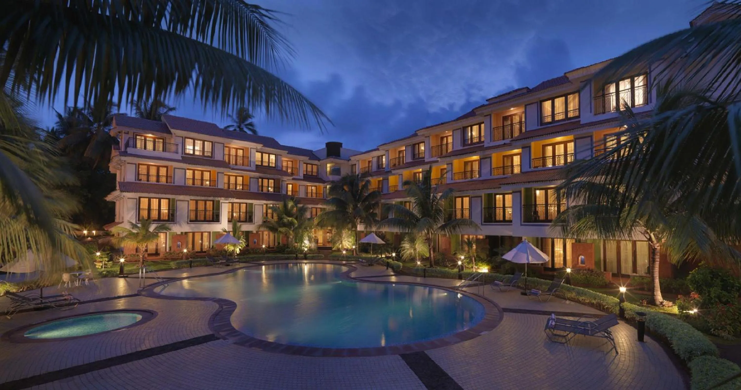 Pool view in DoubleTree by Hilton Hotel Goa - Arpora - Baga