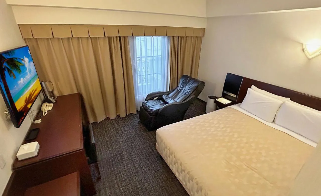 Bed in Hotel Blion Naha