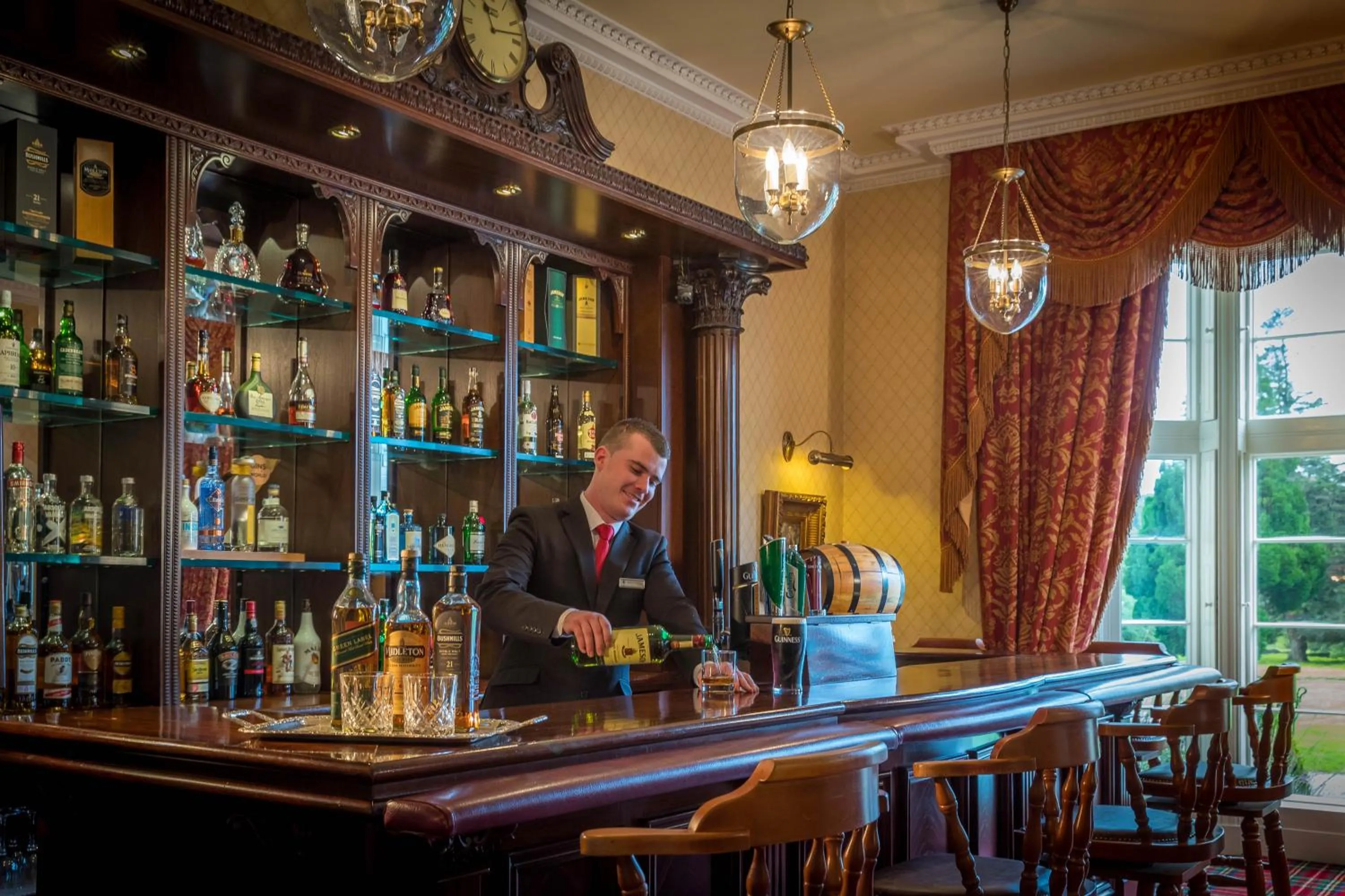 Lounge or bar in Lough Rynn Castle