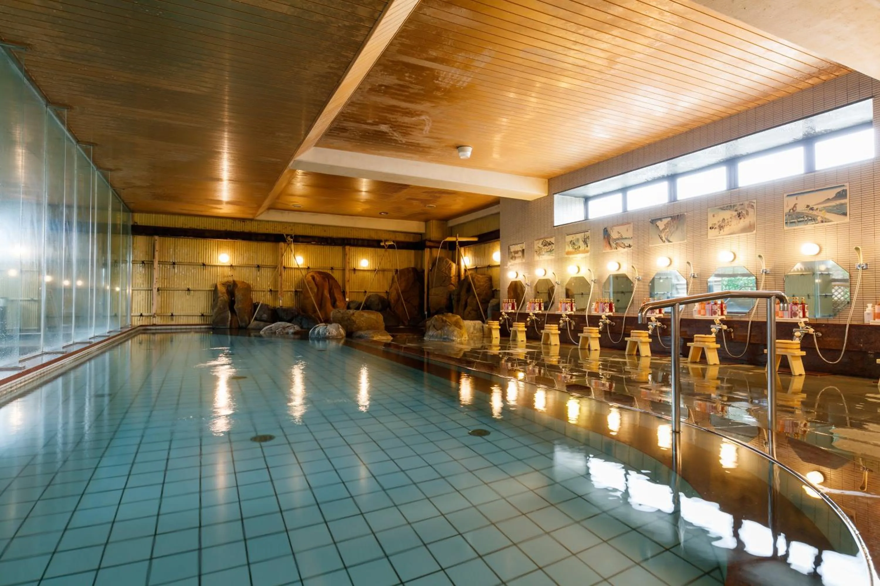 Hot Spring Bath in Awazuonsen Kitahachi