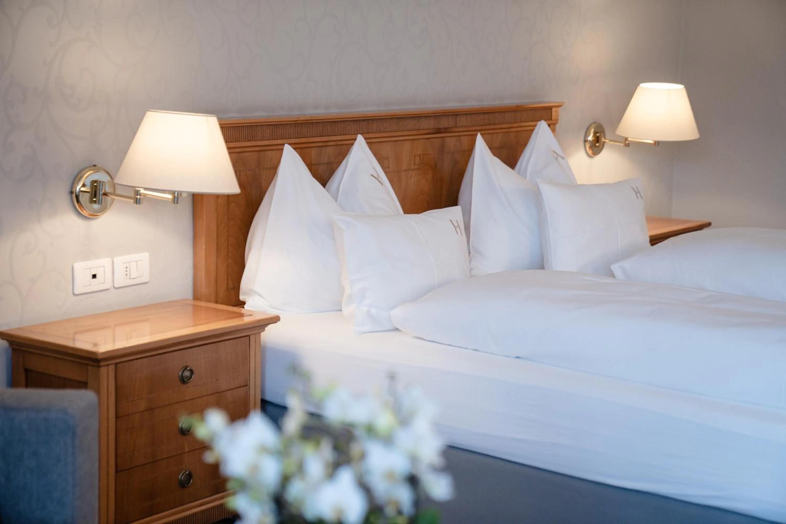 Bed in Hotel Hanswirt