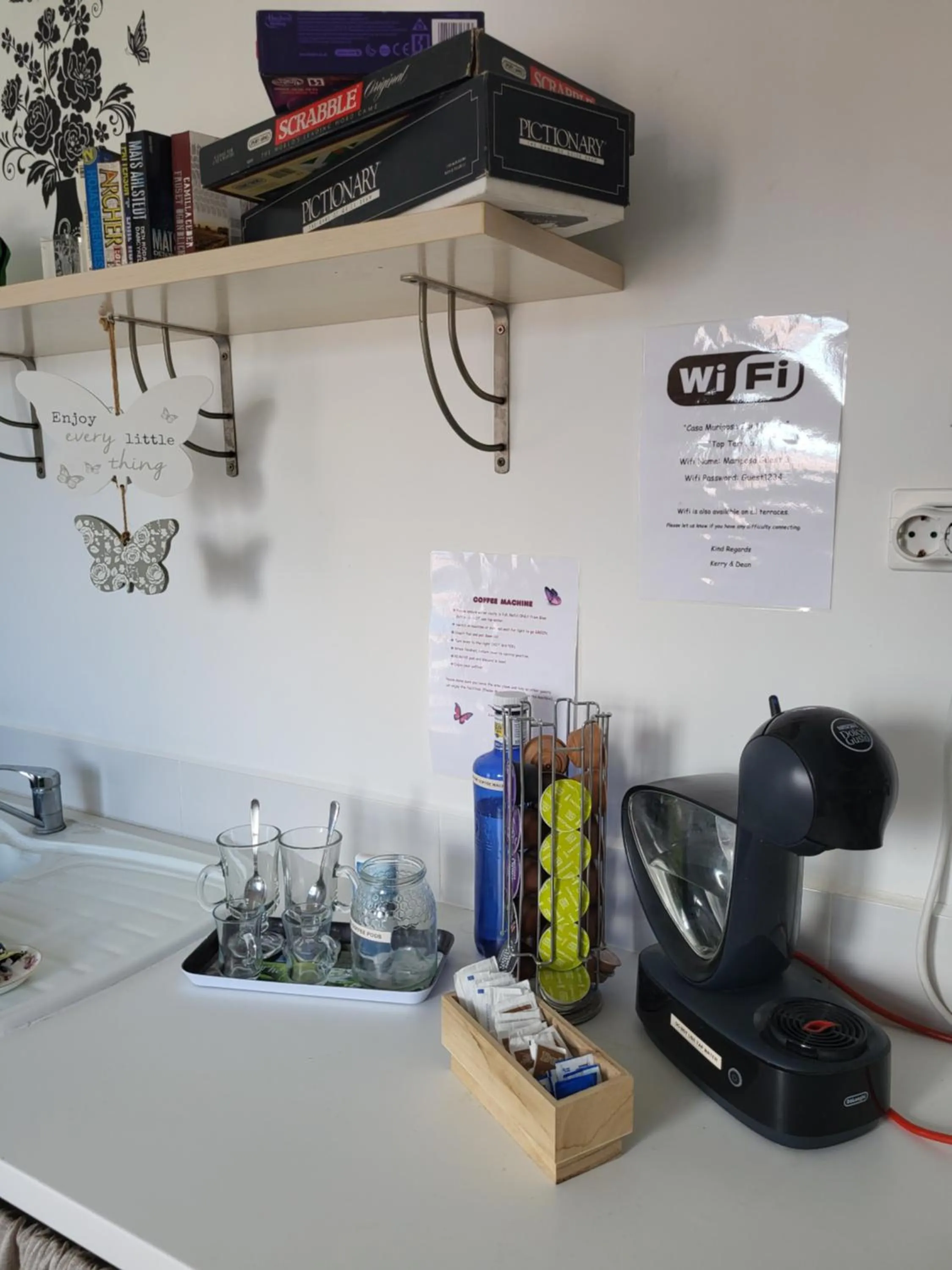 Area and facilities in Casa Mariposa