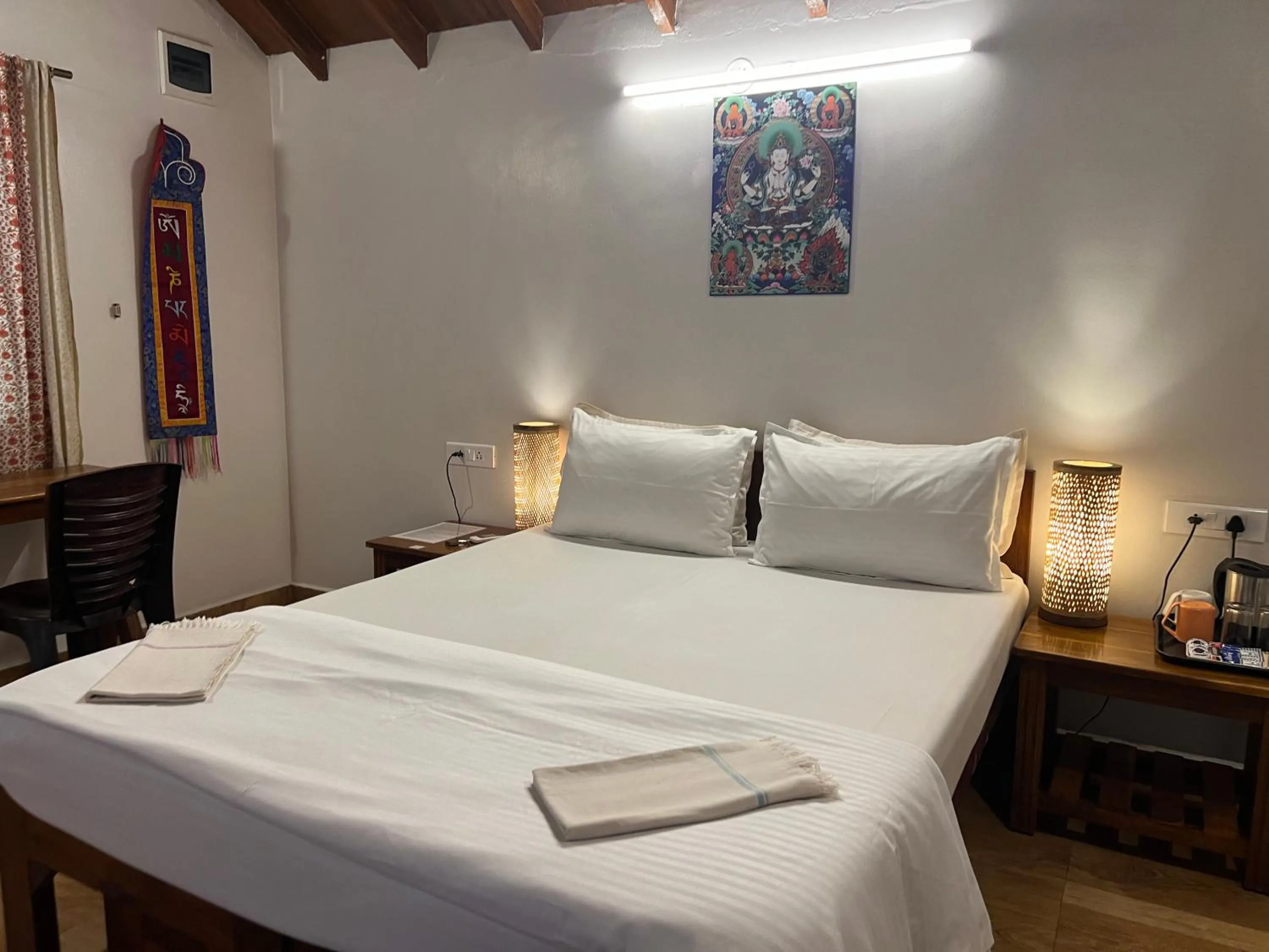 Bed in OmBodhi Retreat