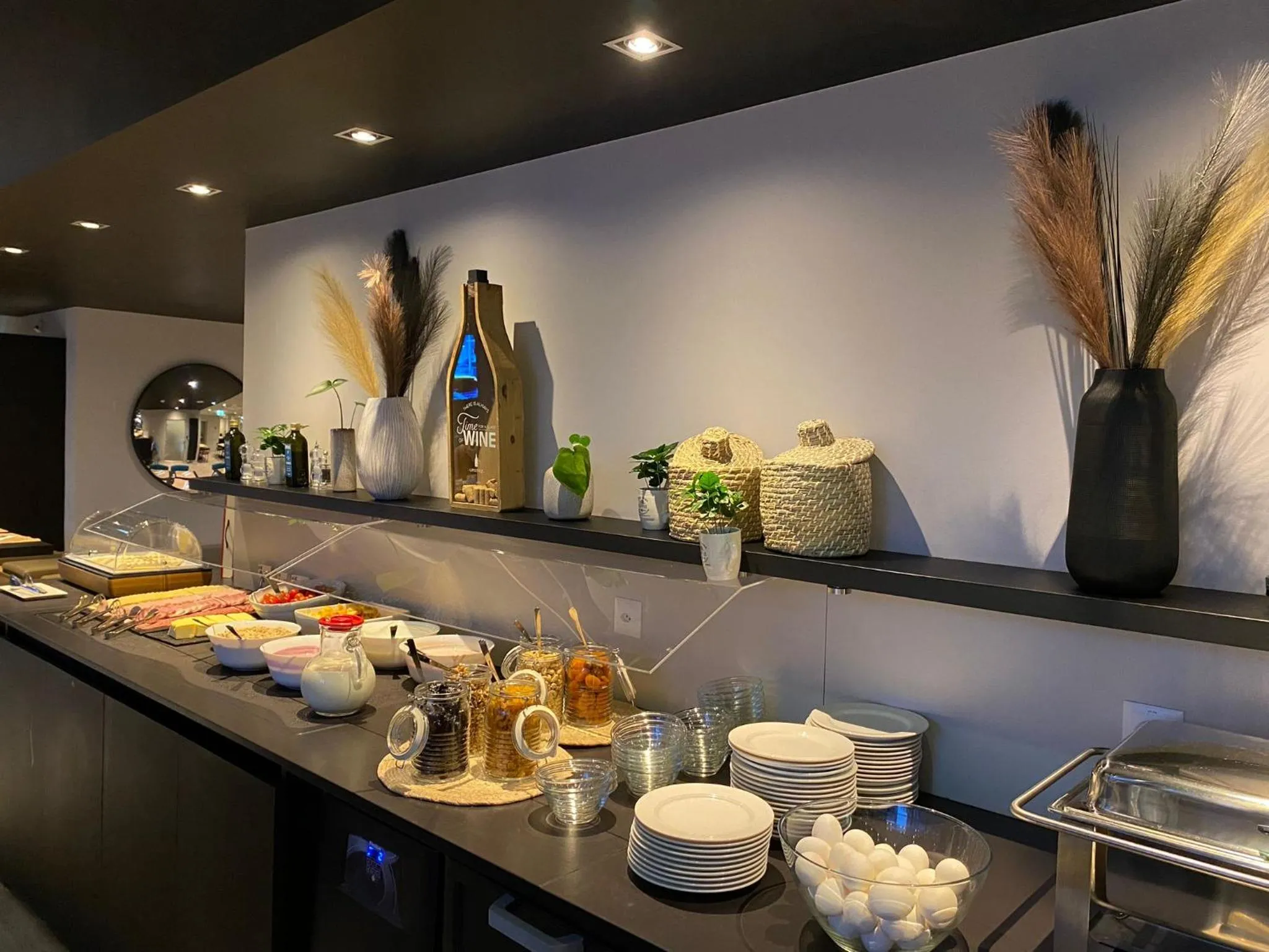 Buffet breakfast in Ibis Lugano Paradiso