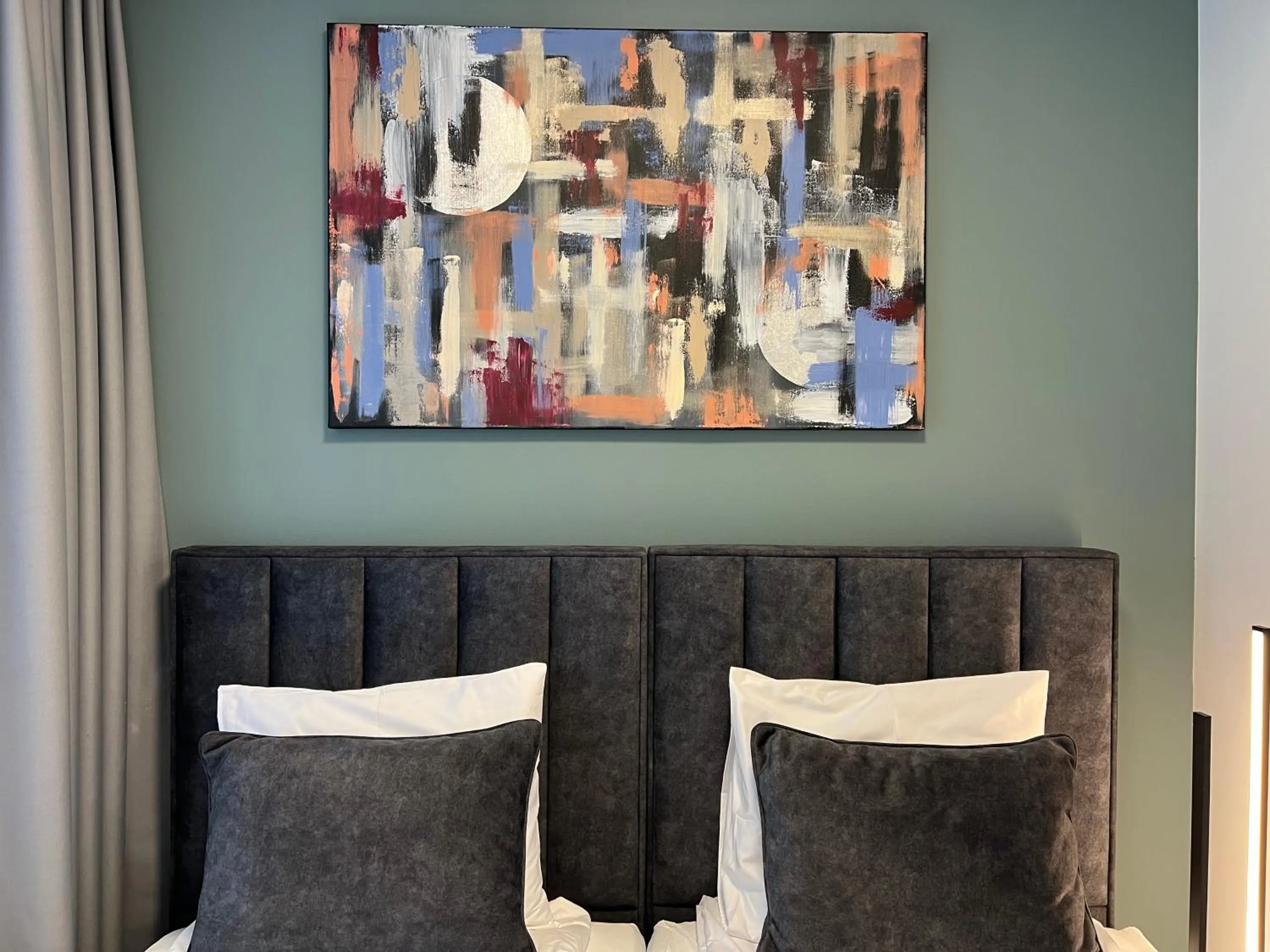 Bed in Stay Vilnius Hotel