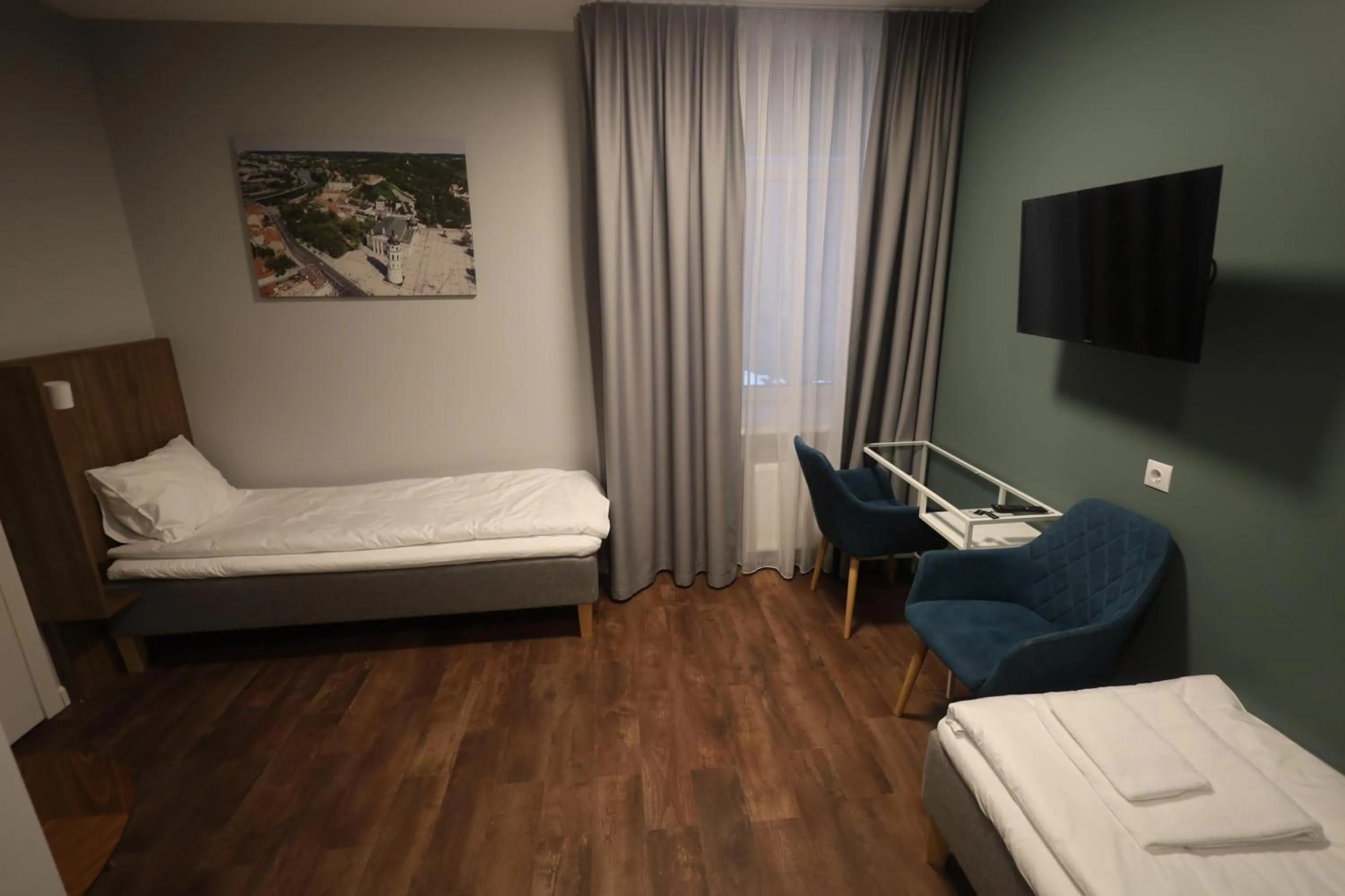 Bed in Stay Vilnius Hotel