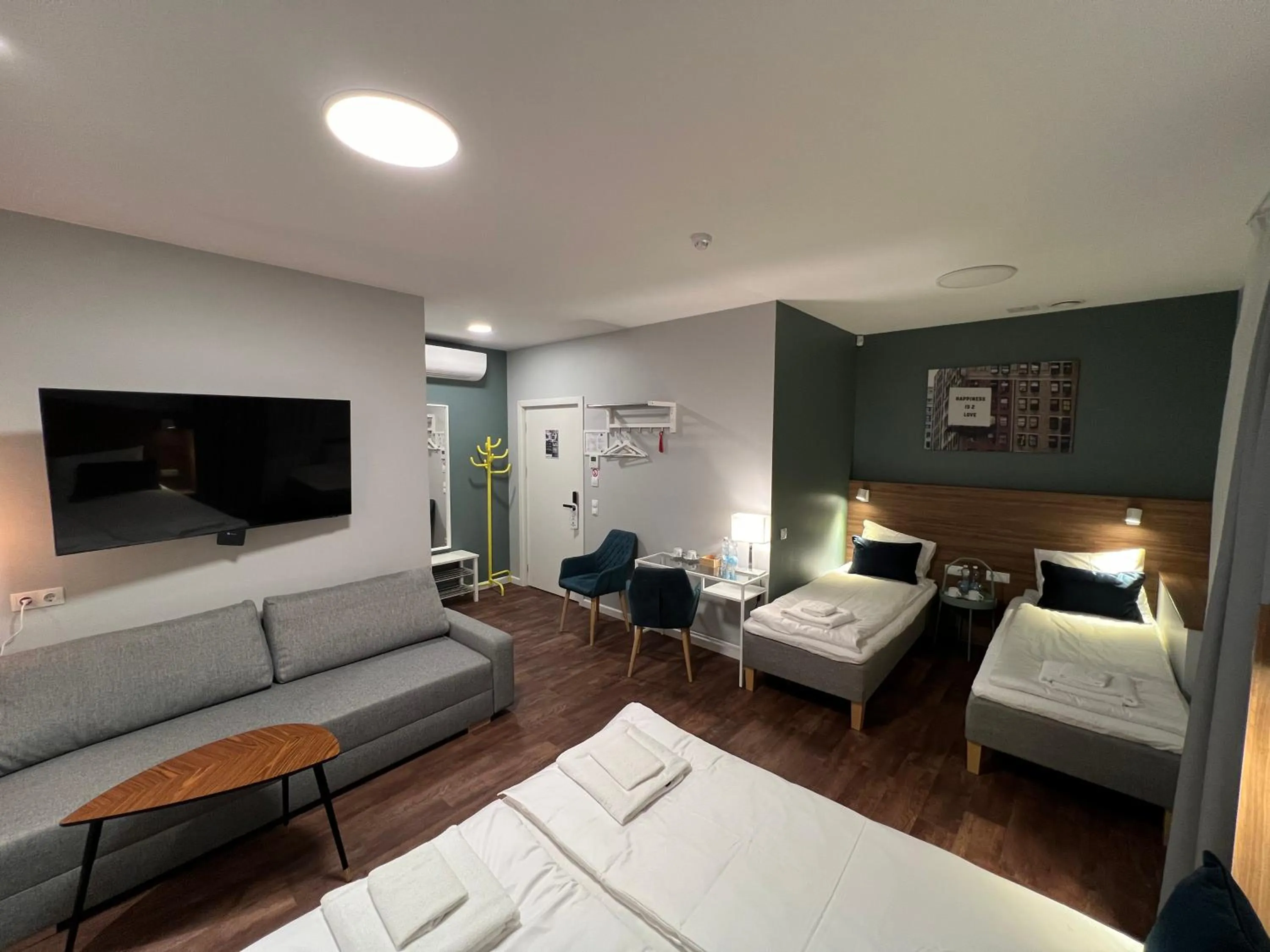 Bed in Stay Vilnius Hotel