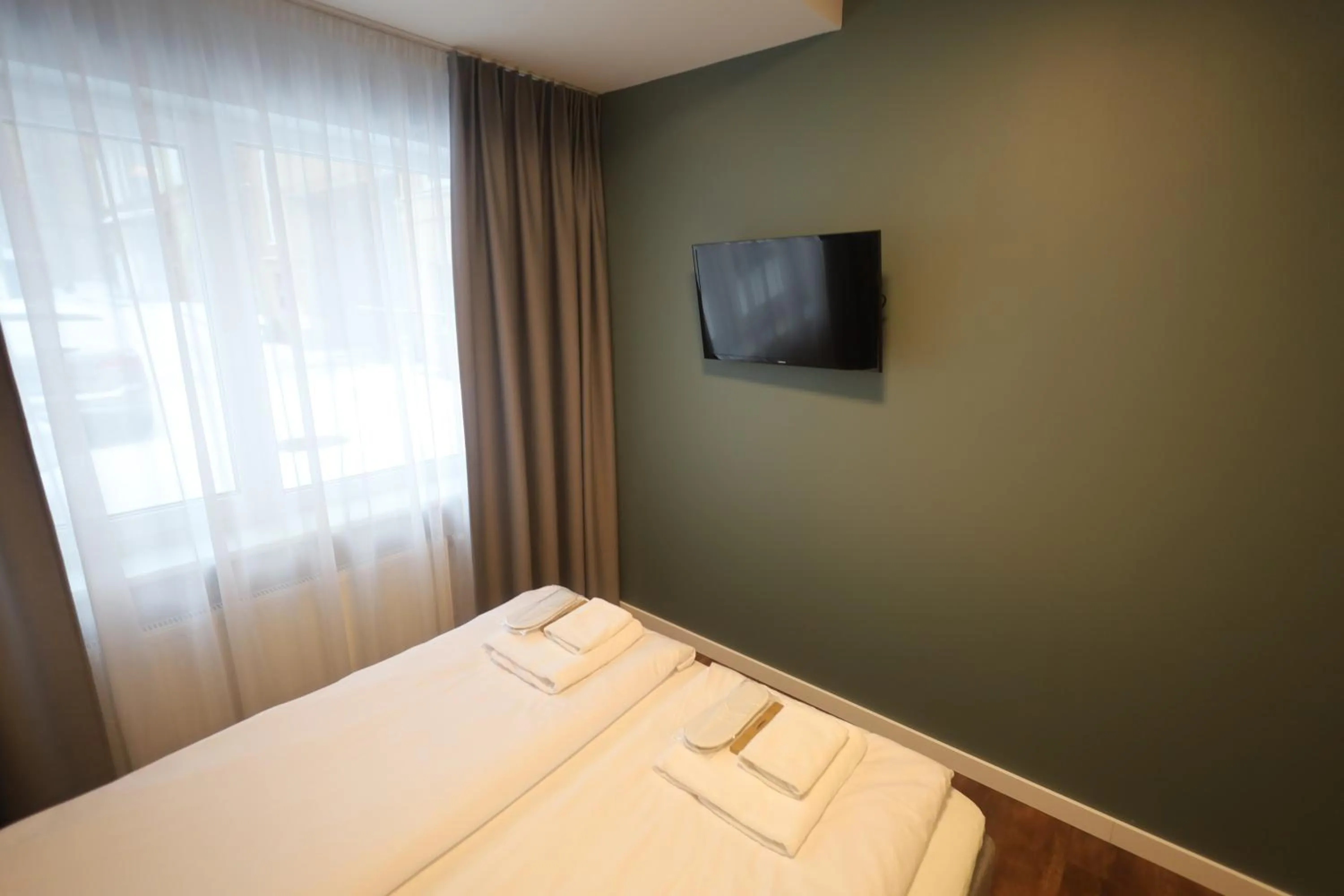 Bed in Stay Vilnius Hotel