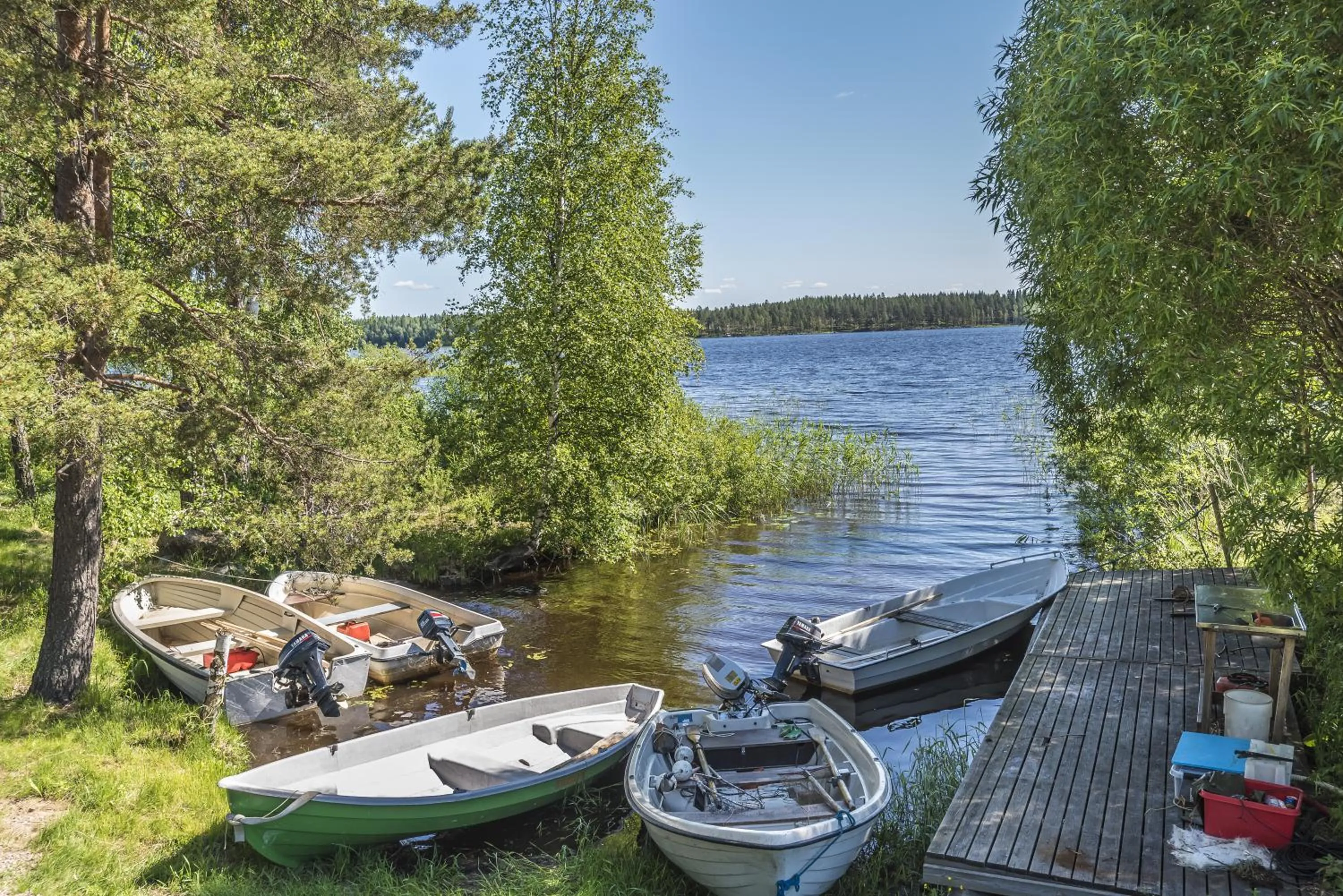 Fishing in Hyvölän Talo