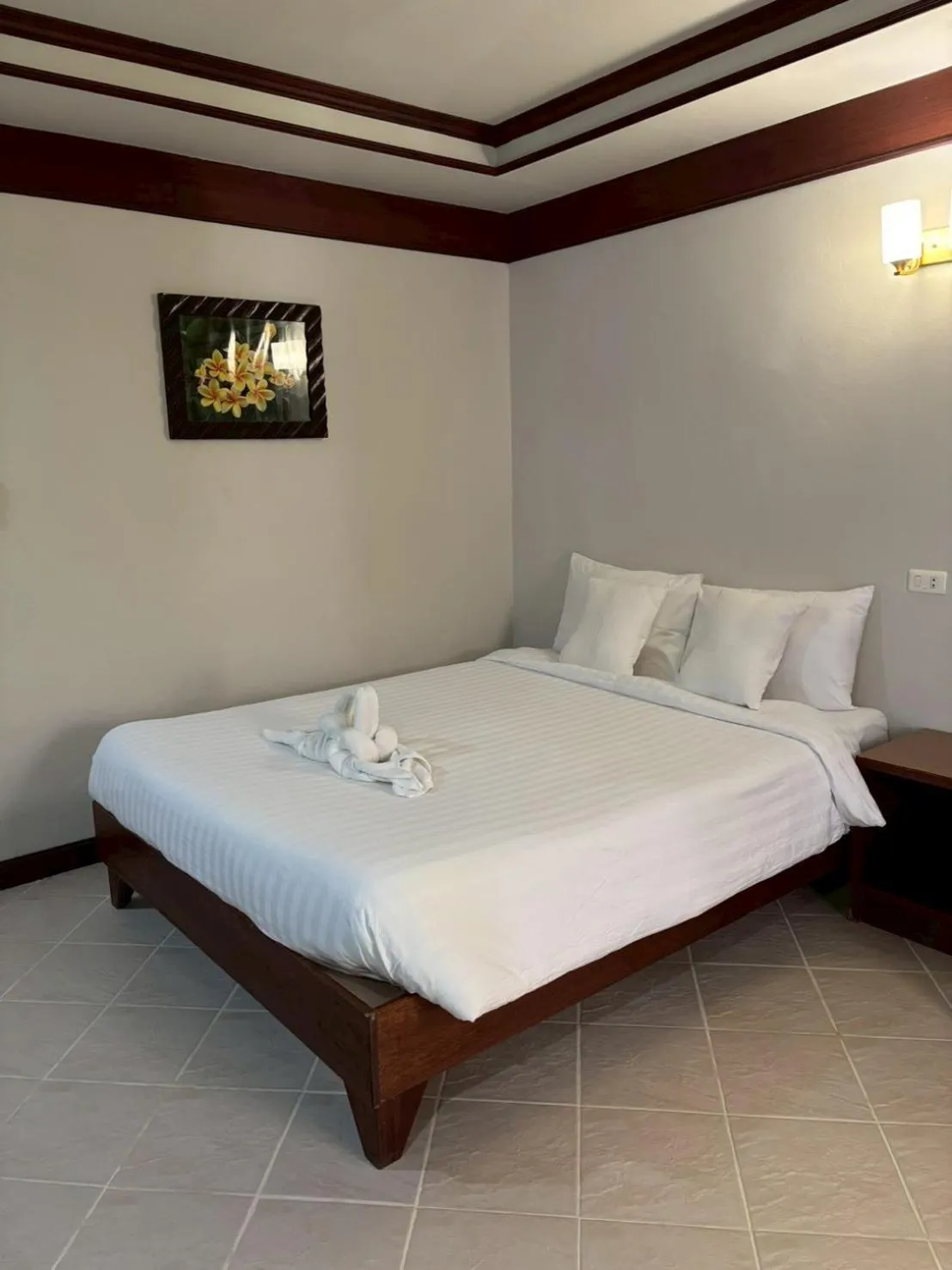 Bed in Rin Bay View Resort