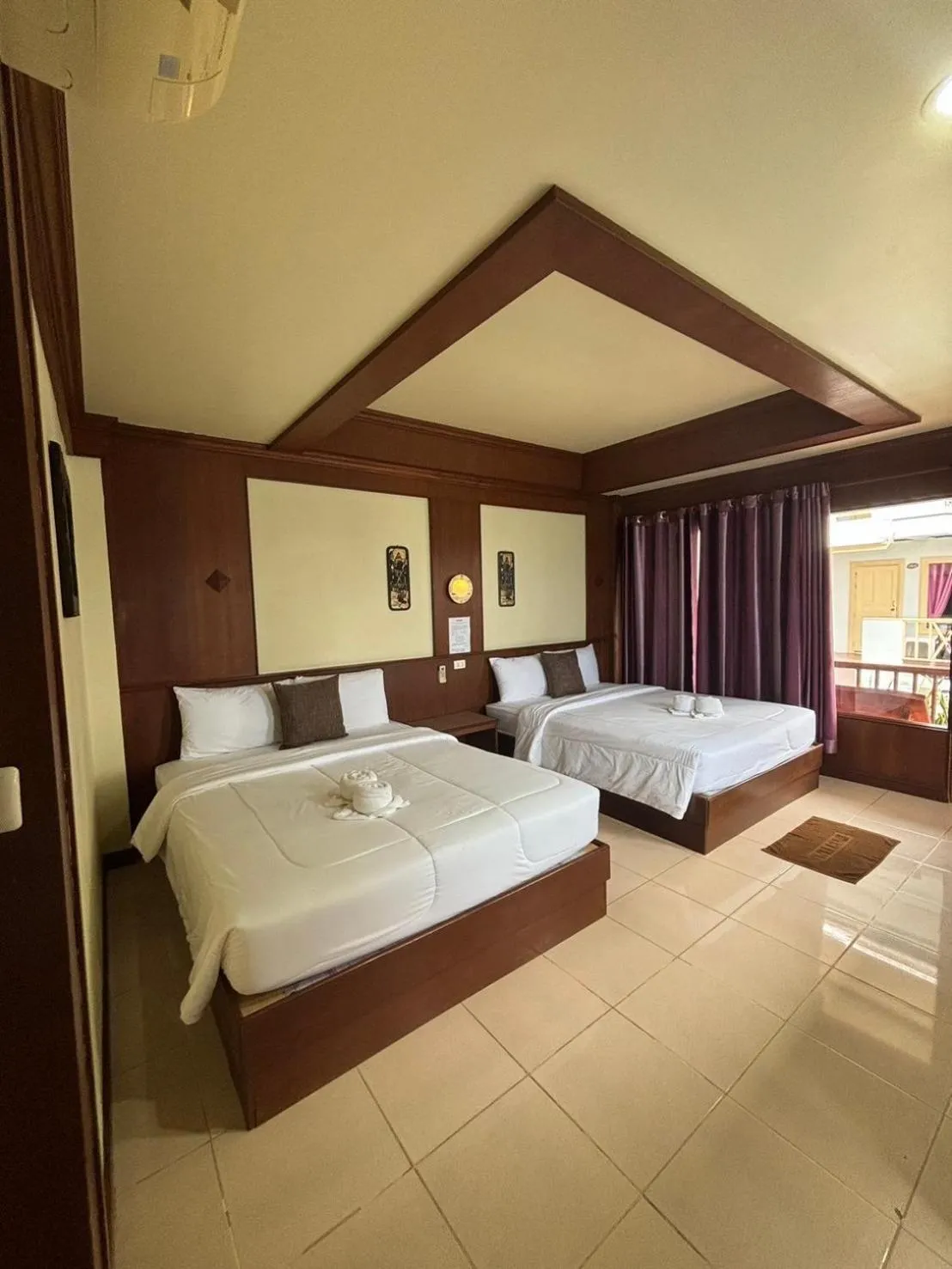 Bed in Rin Bay View Resort