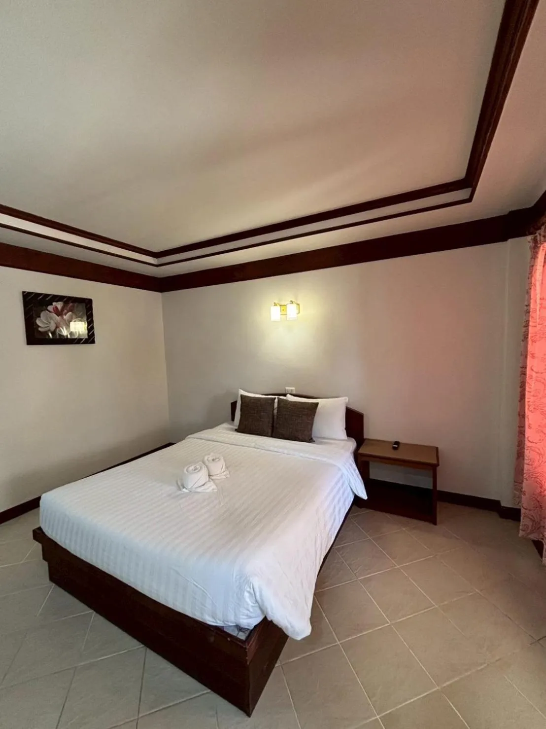 Bed in Rin Bay View Resort