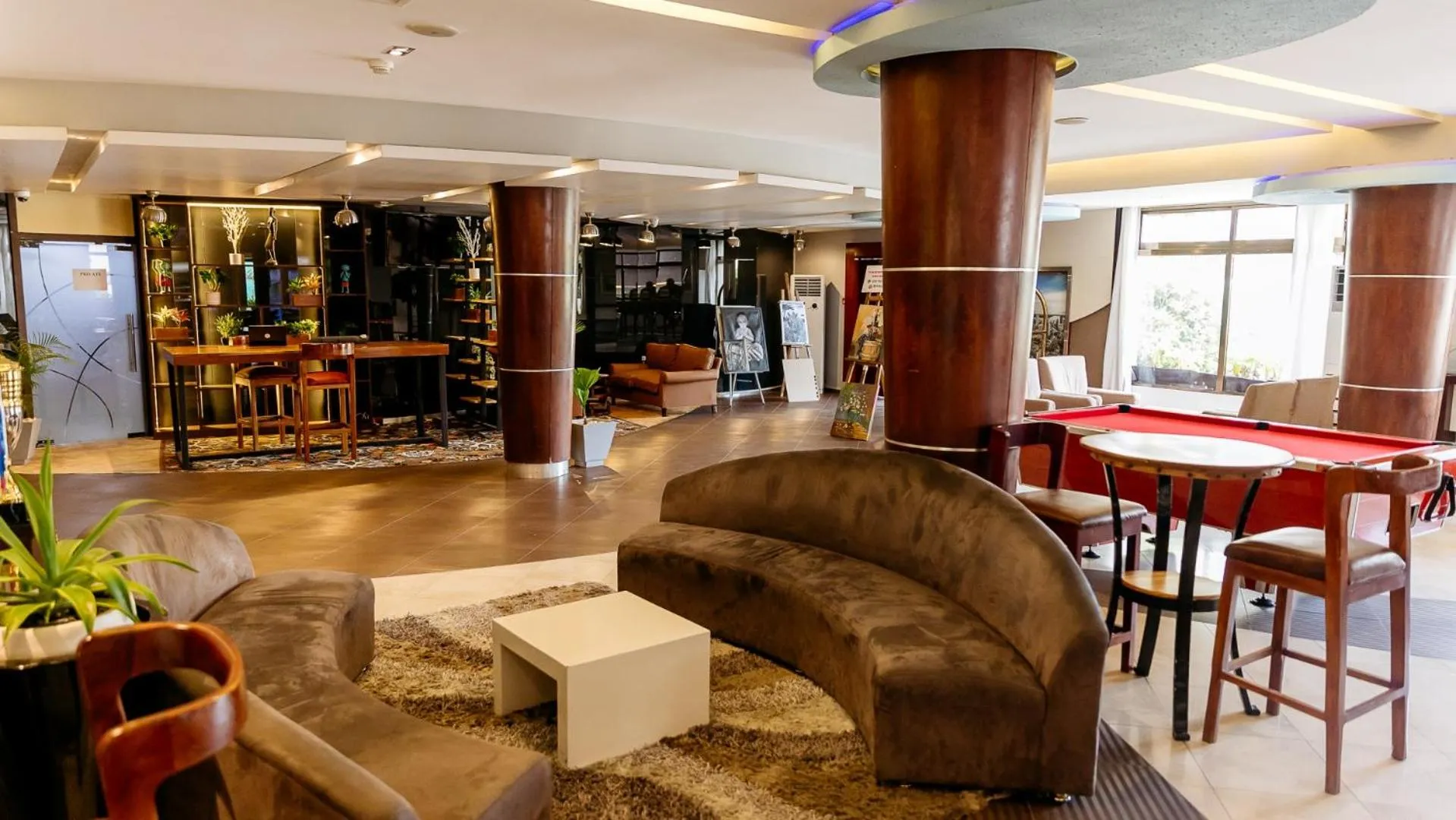 Seating area in Peninsula Hotel Dar Es Salaam