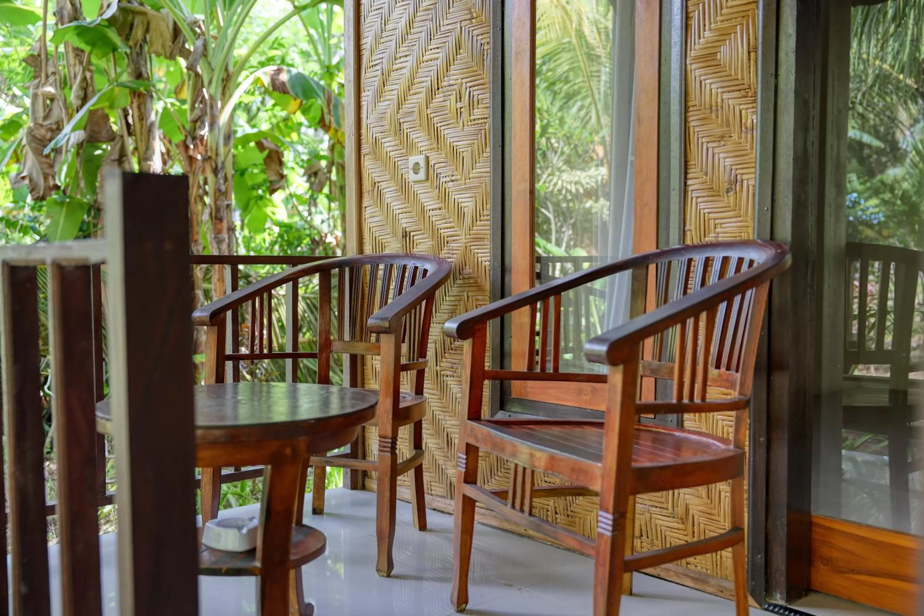 Balcony/Terrace in Kubu Artha Bungalow Nusa Penida
