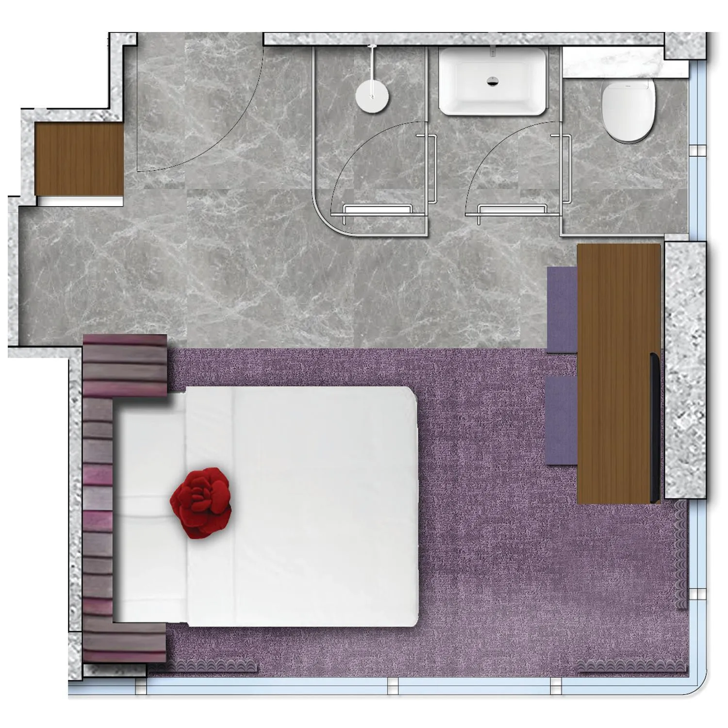 Floor plan in Butterfly on LKF, Central