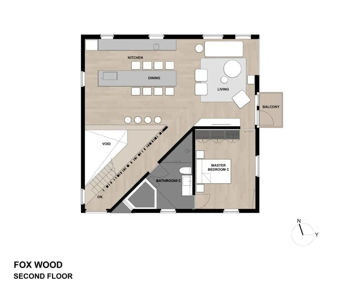 Floor plan in Foxwood E by H2 Life