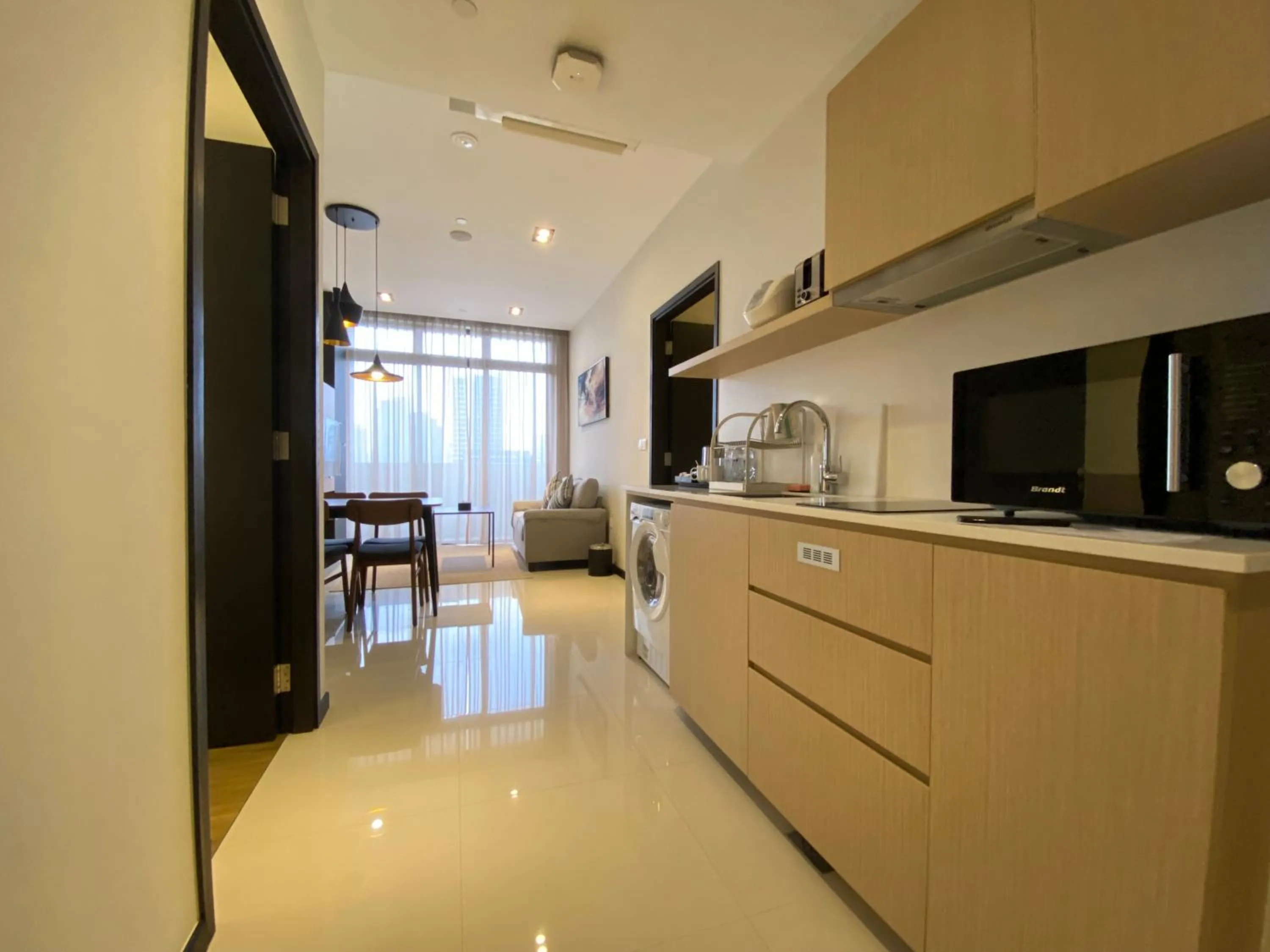 Kitchen or kitchenette in Momentus Serviced Residences Novena