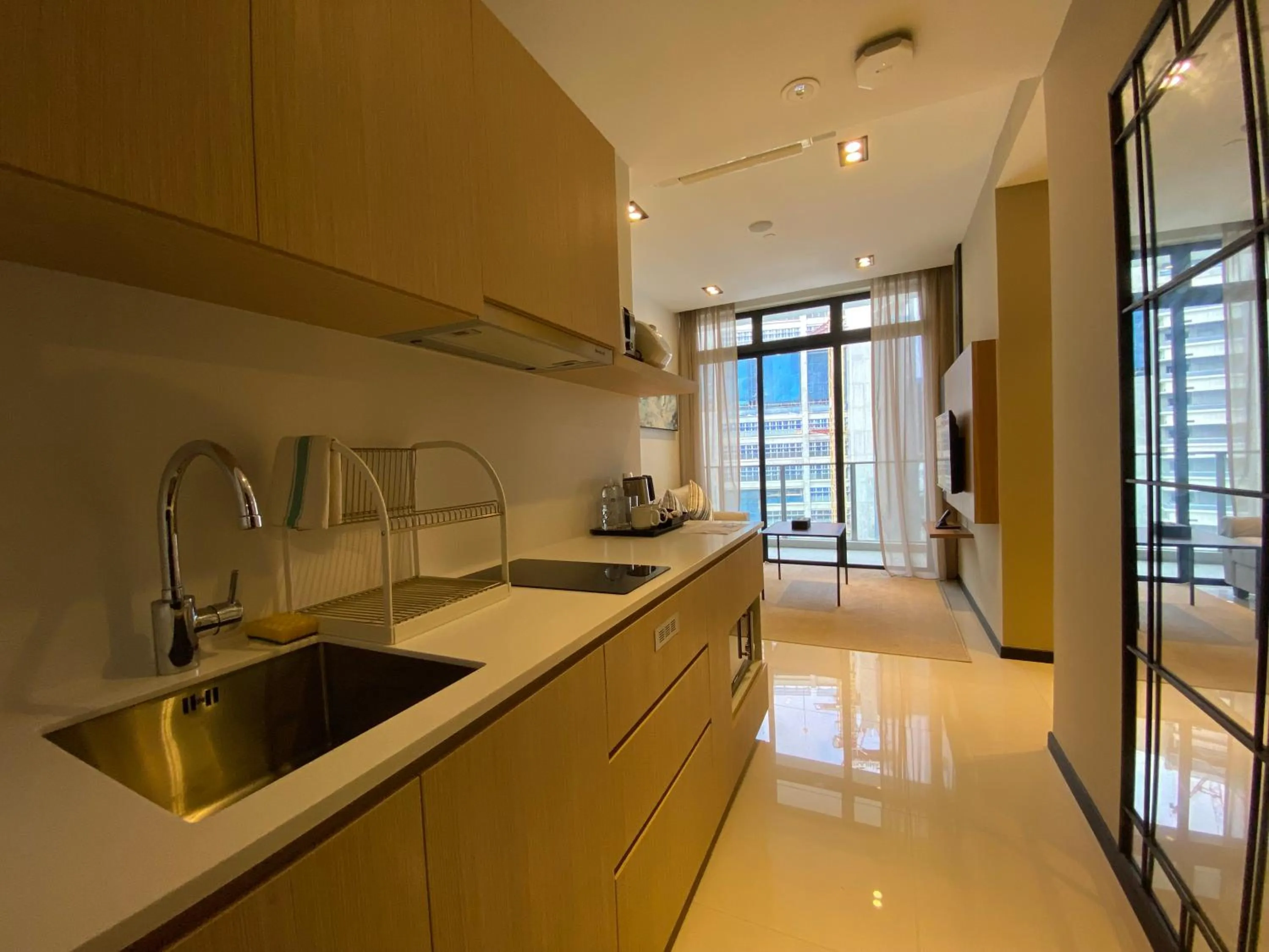 Kitchen or kitchenette in Momentus Serviced Residences Novena