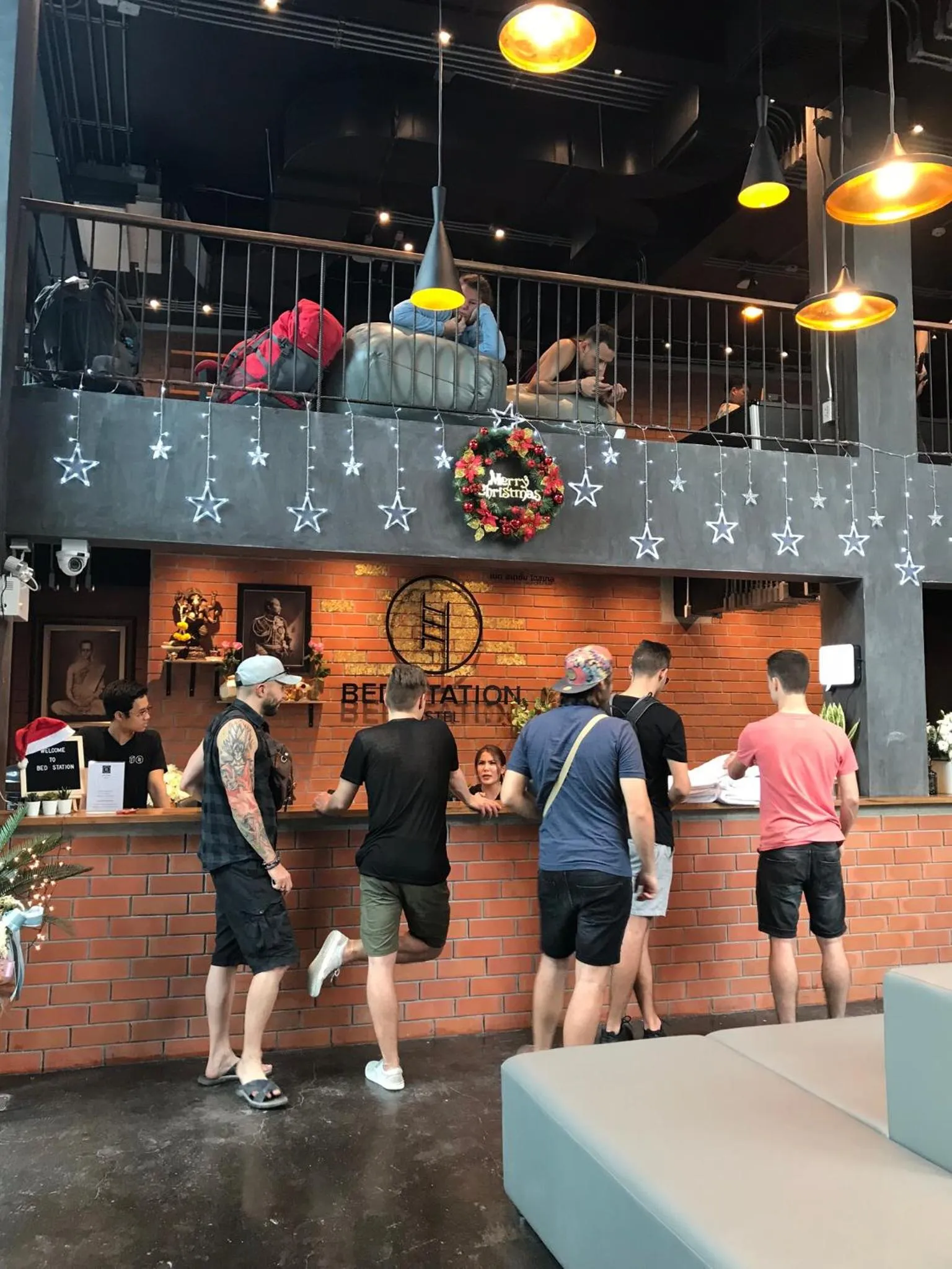 Lobby or reception in BED STATION Hostel Khaosan