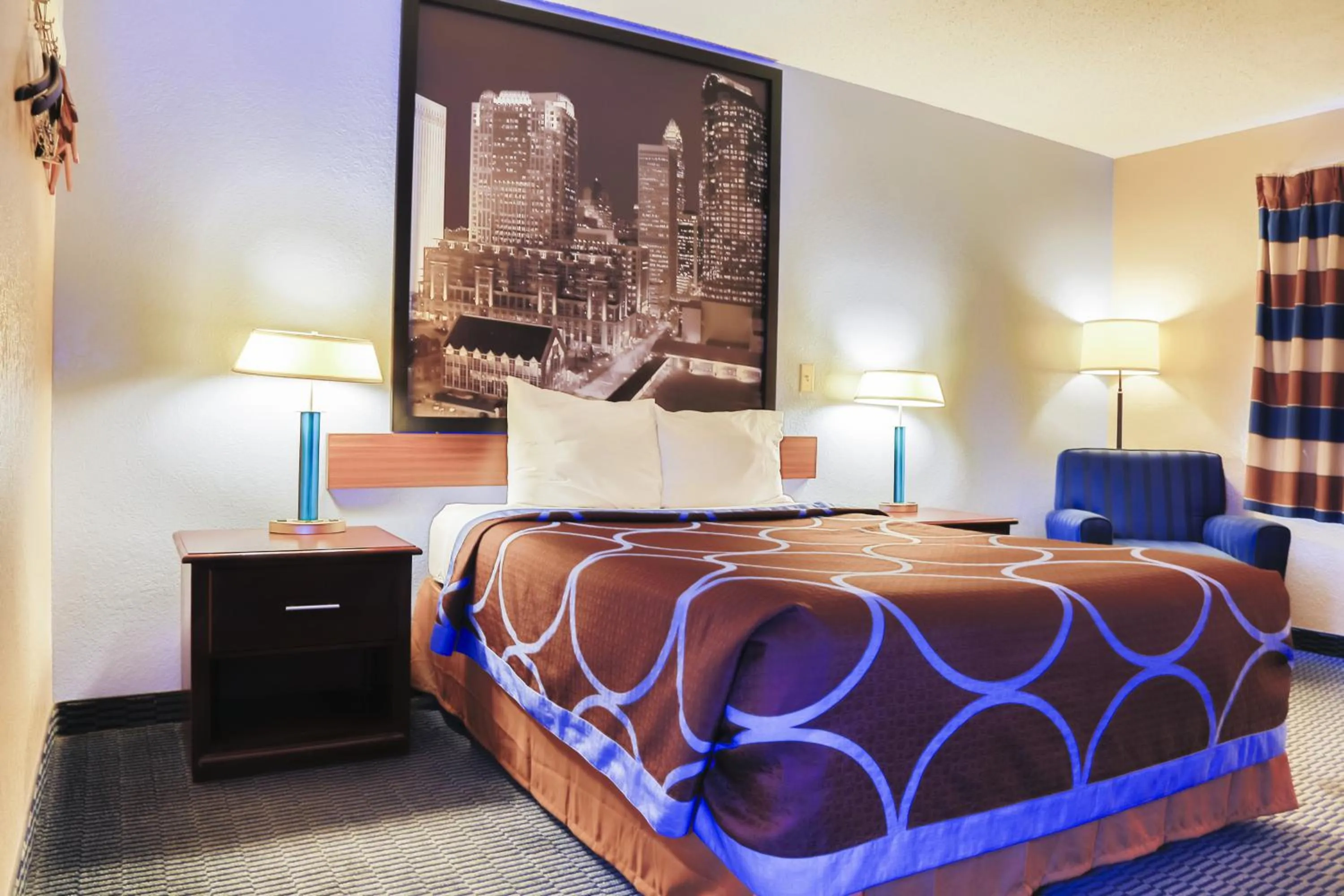 Bedroom in Super 8 by Wyndham Charlotte University