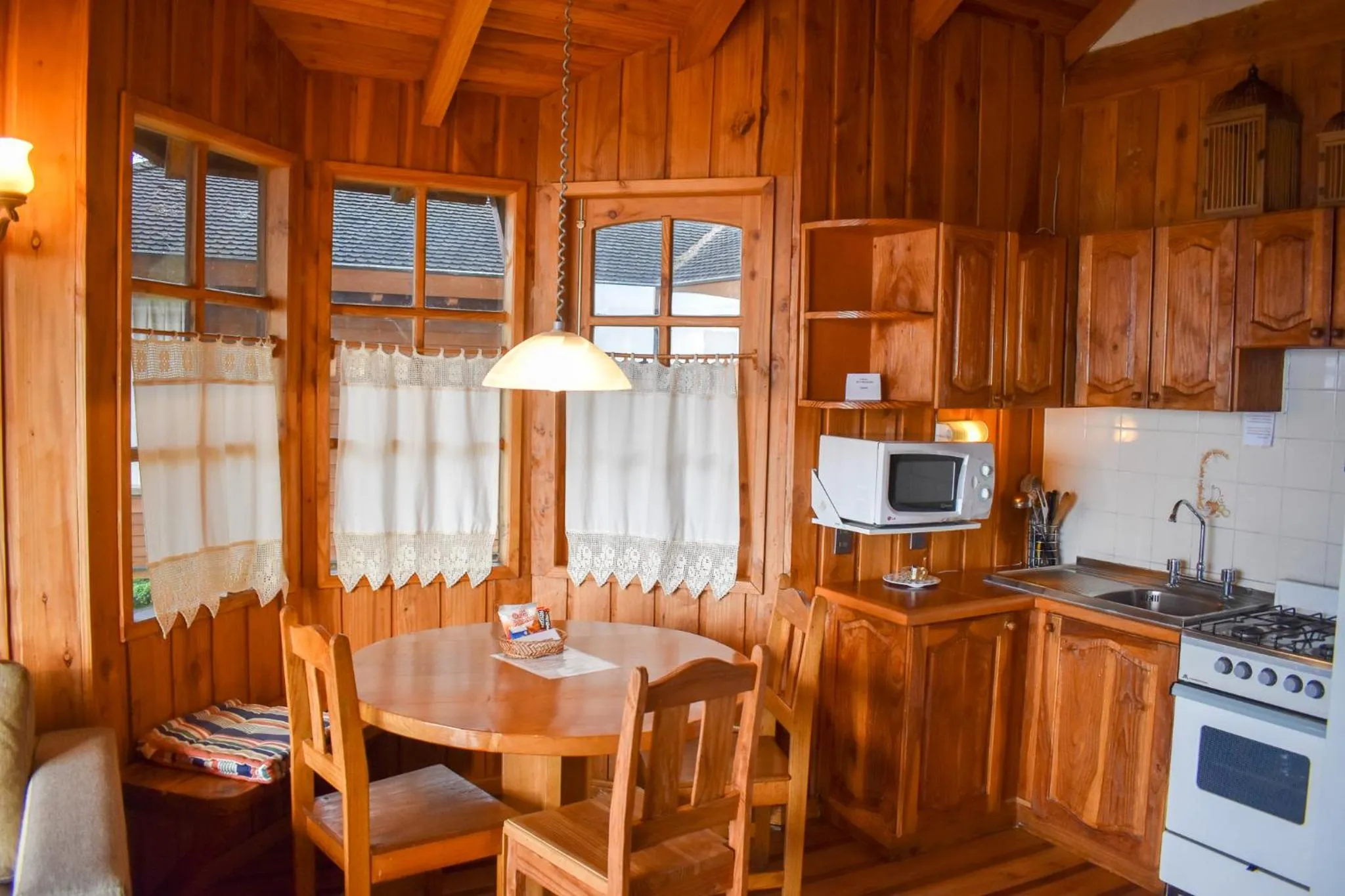 Kitchen or kitchenette in Cabañas Monte Verde