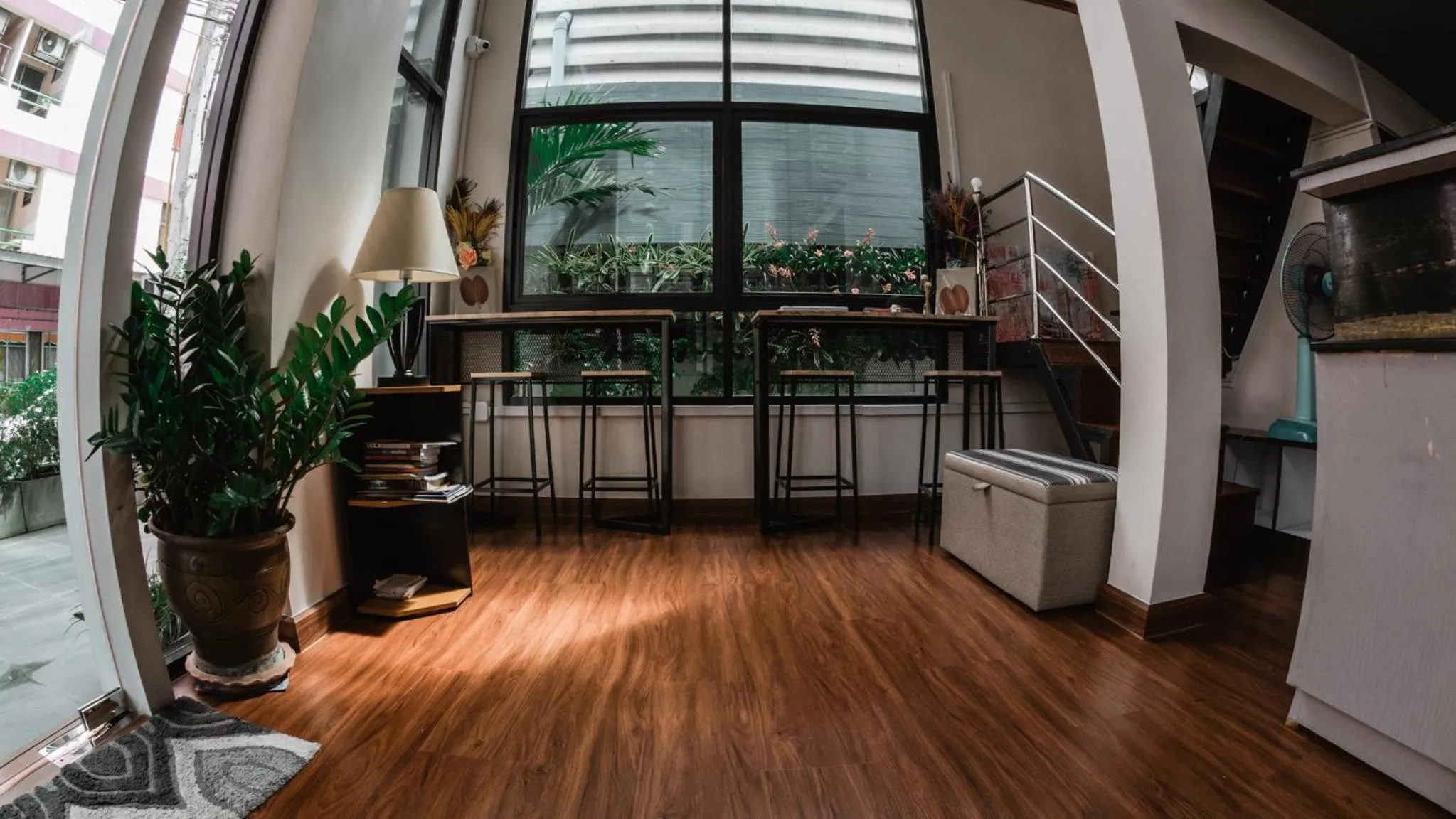 Communal lounge/ TV room in Step One at Bangkok