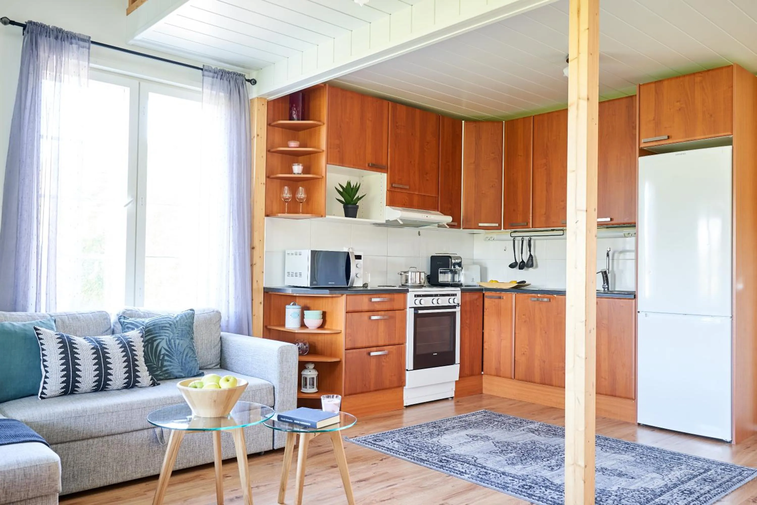 Kitchen or kitchenette in Apartments in Porvoo