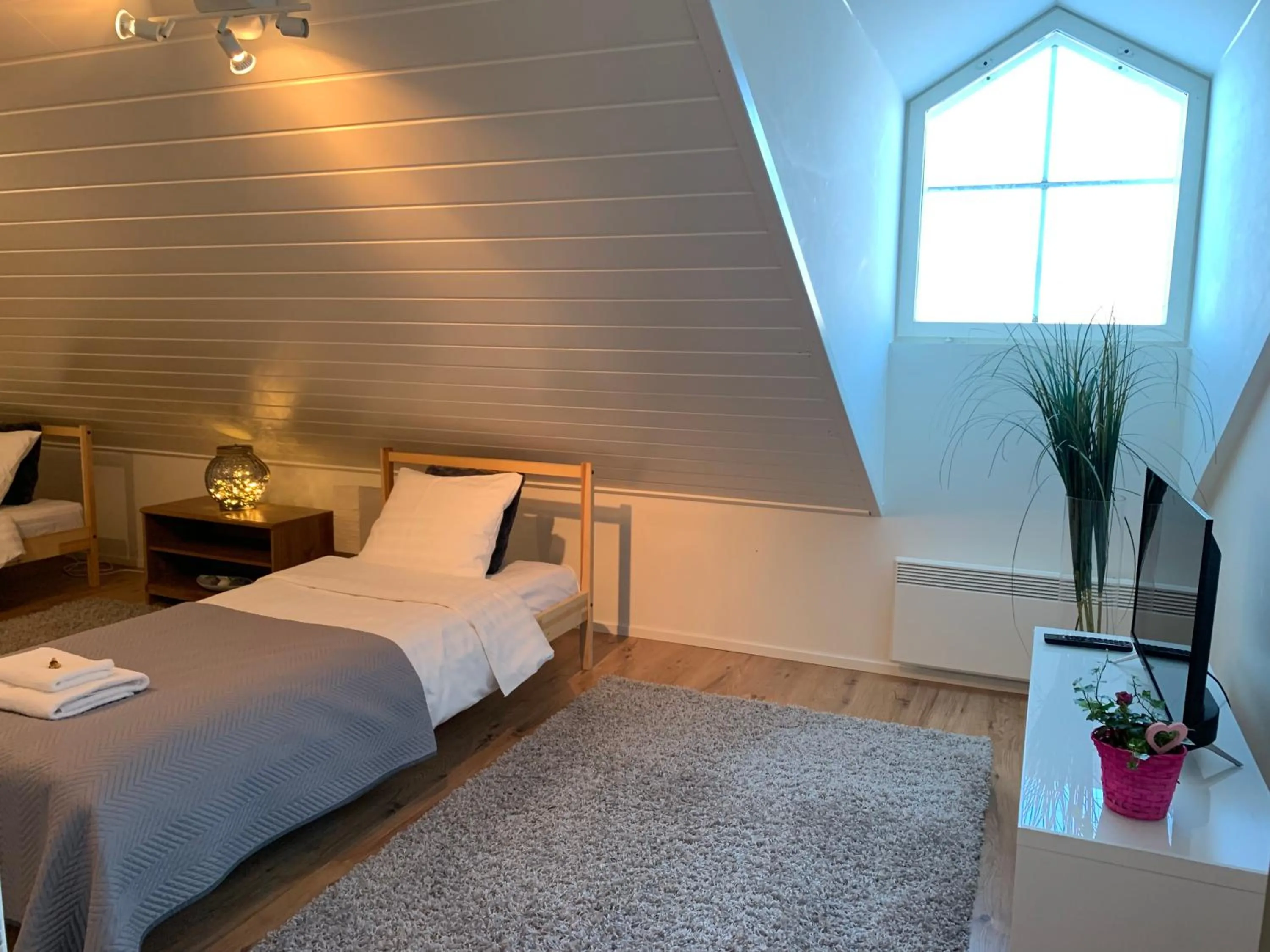 Bedroom, Bed in Apartments in Porvoo