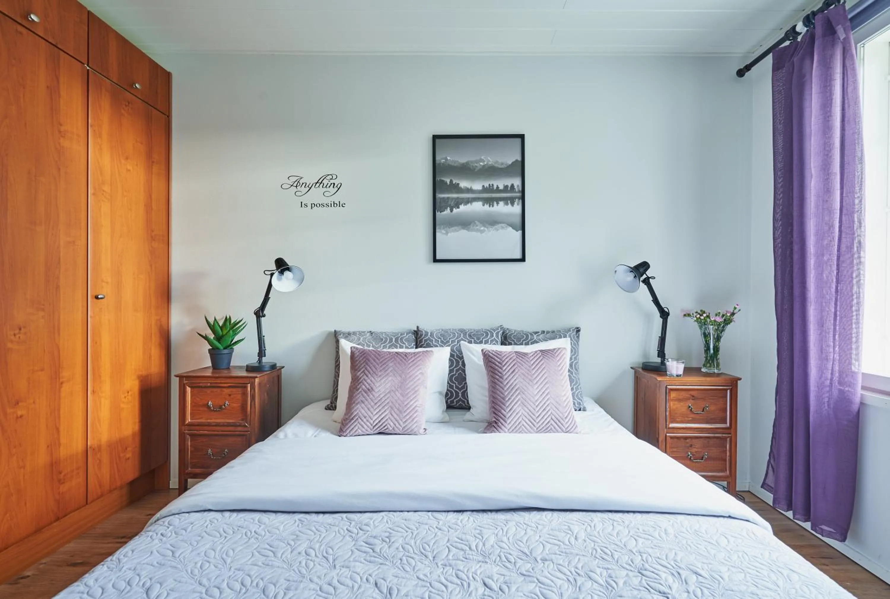 Bedroom, Bed in Apartments in Porvoo