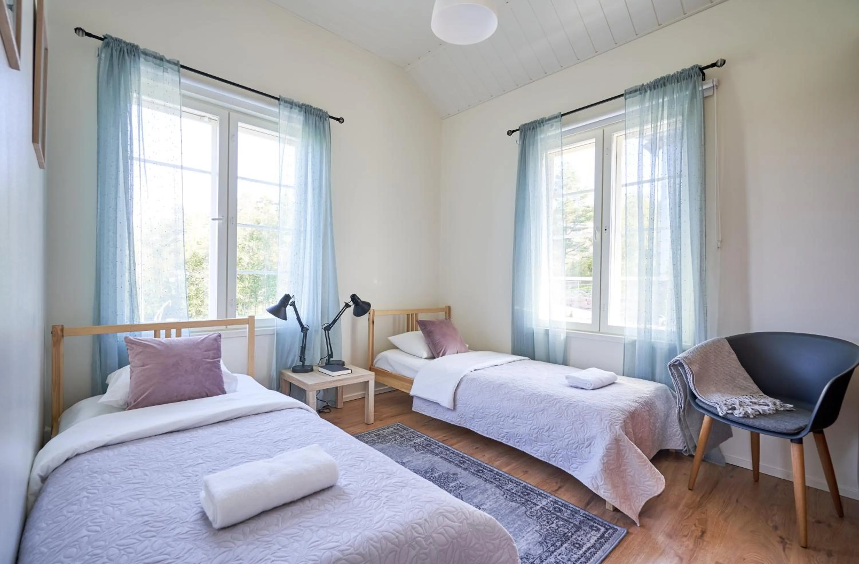 Bedroom, Bed in Apartments in Porvoo