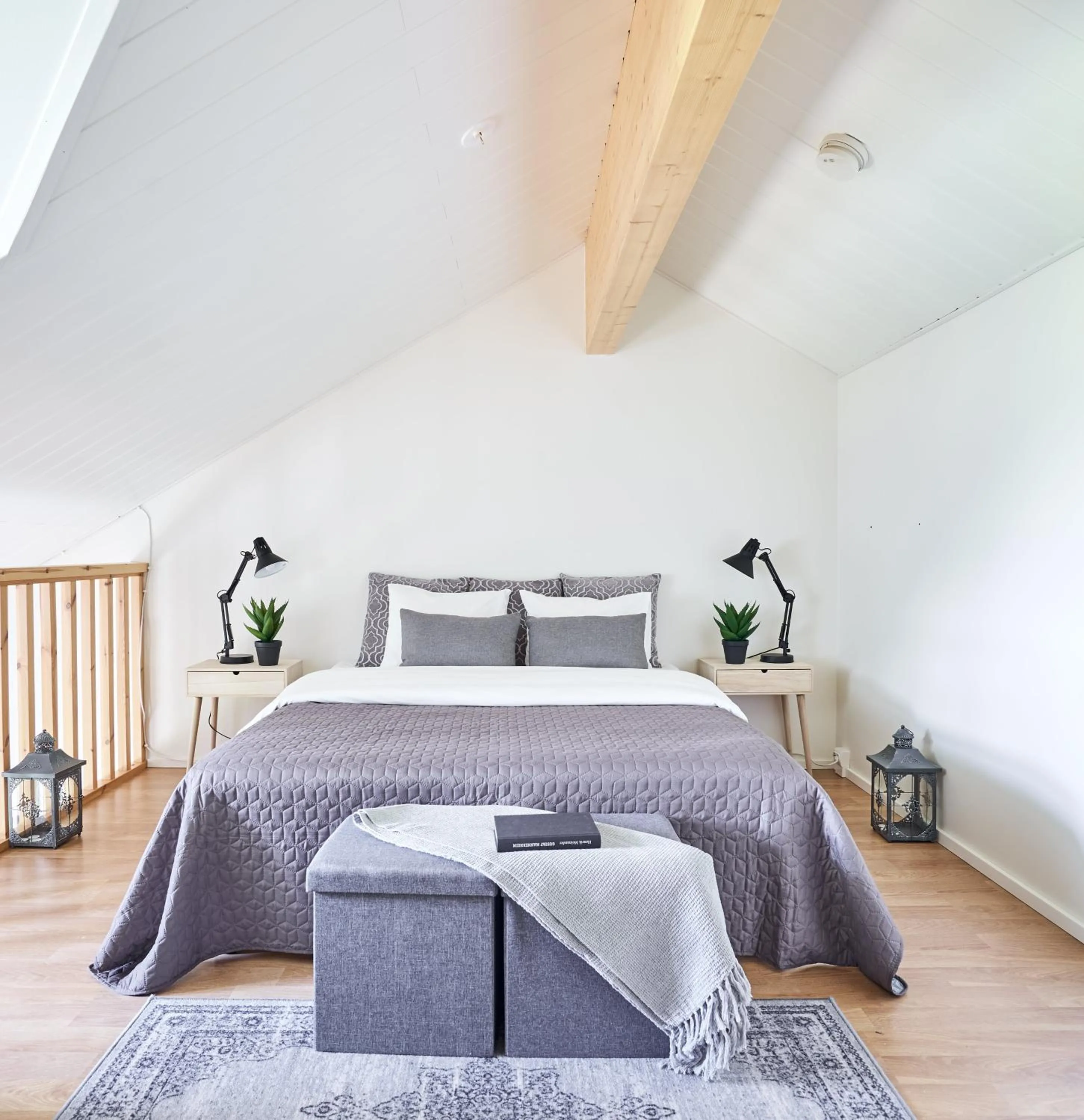 Bedroom, Bed in Apartments in Porvoo