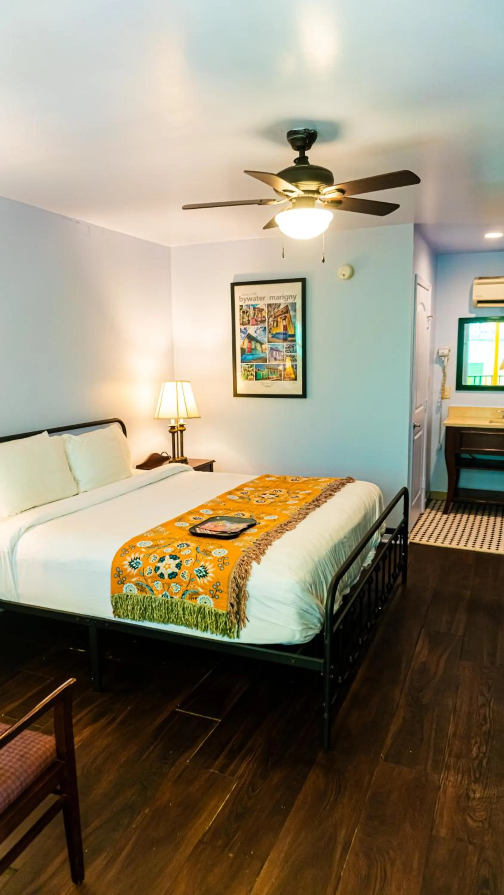 Bed in Historic Mardi Gras Inn