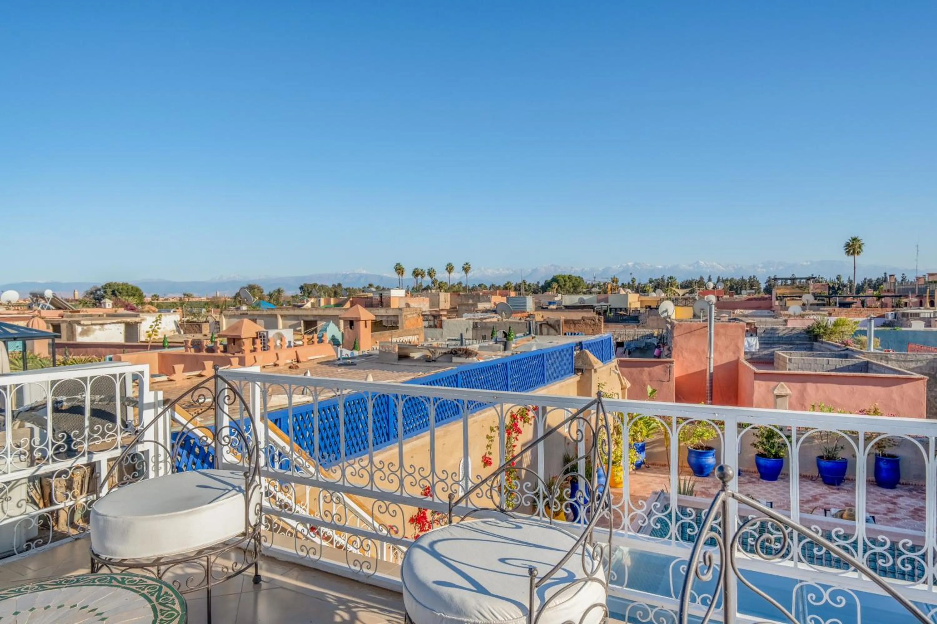 View (from property/room) in RIAD AWINATI Location Privatisée ,piscine chauffée , beau Rooftop